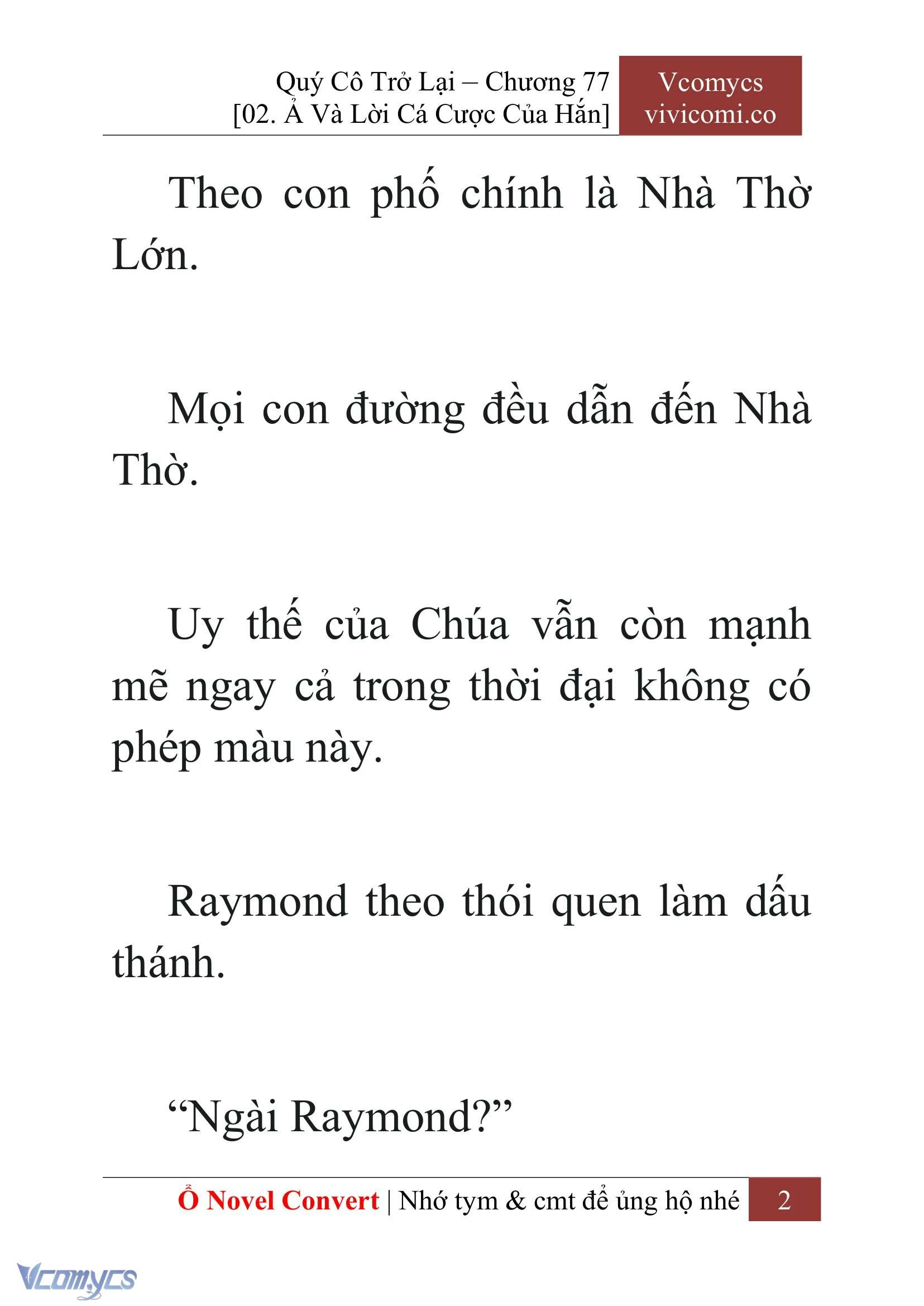 [Novel] Quý Cô Trở Lại Chapter  77 - 4