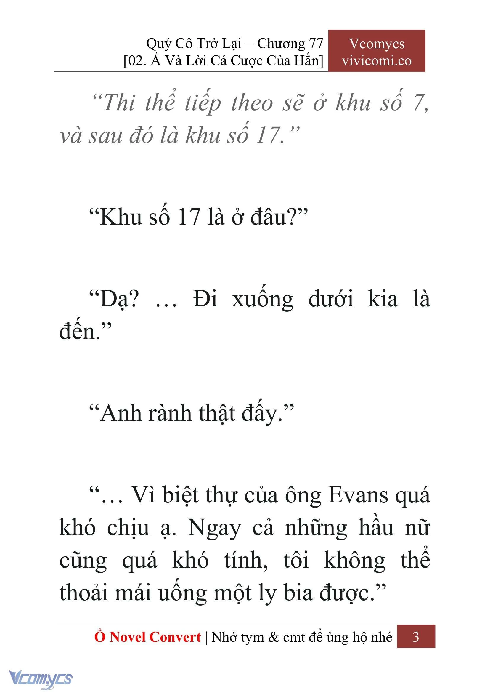 [Novel] Quý Cô Trở Lại Chapter  77 - 5
