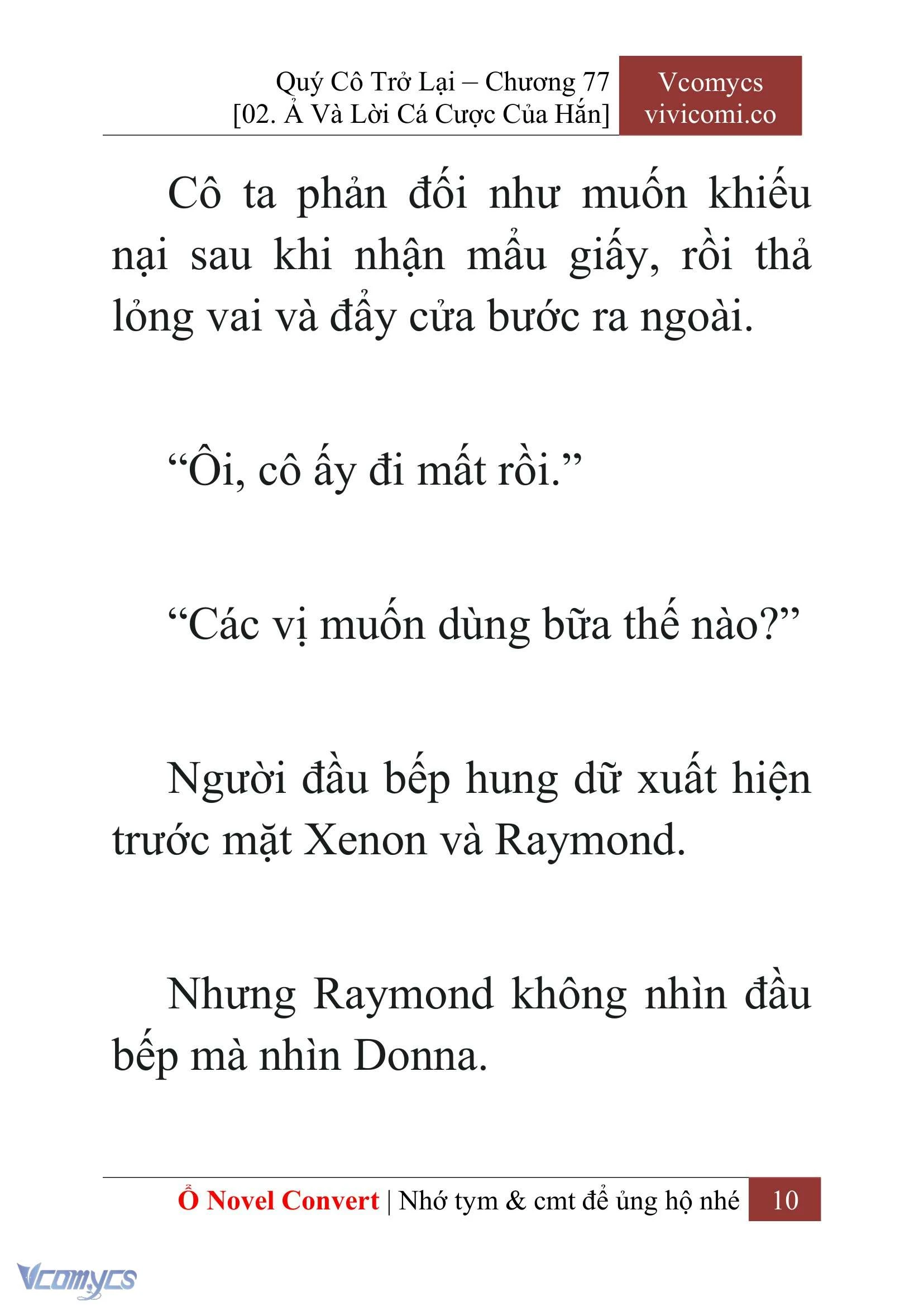 [Novel] Quý Cô Trở Lại Chapter  77 - 12