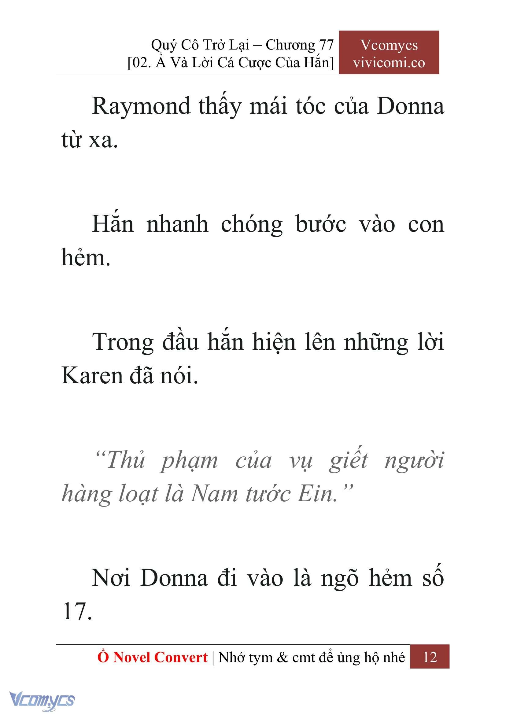 [Novel] Quý Cô Trở Lại Chapter  77 - 14