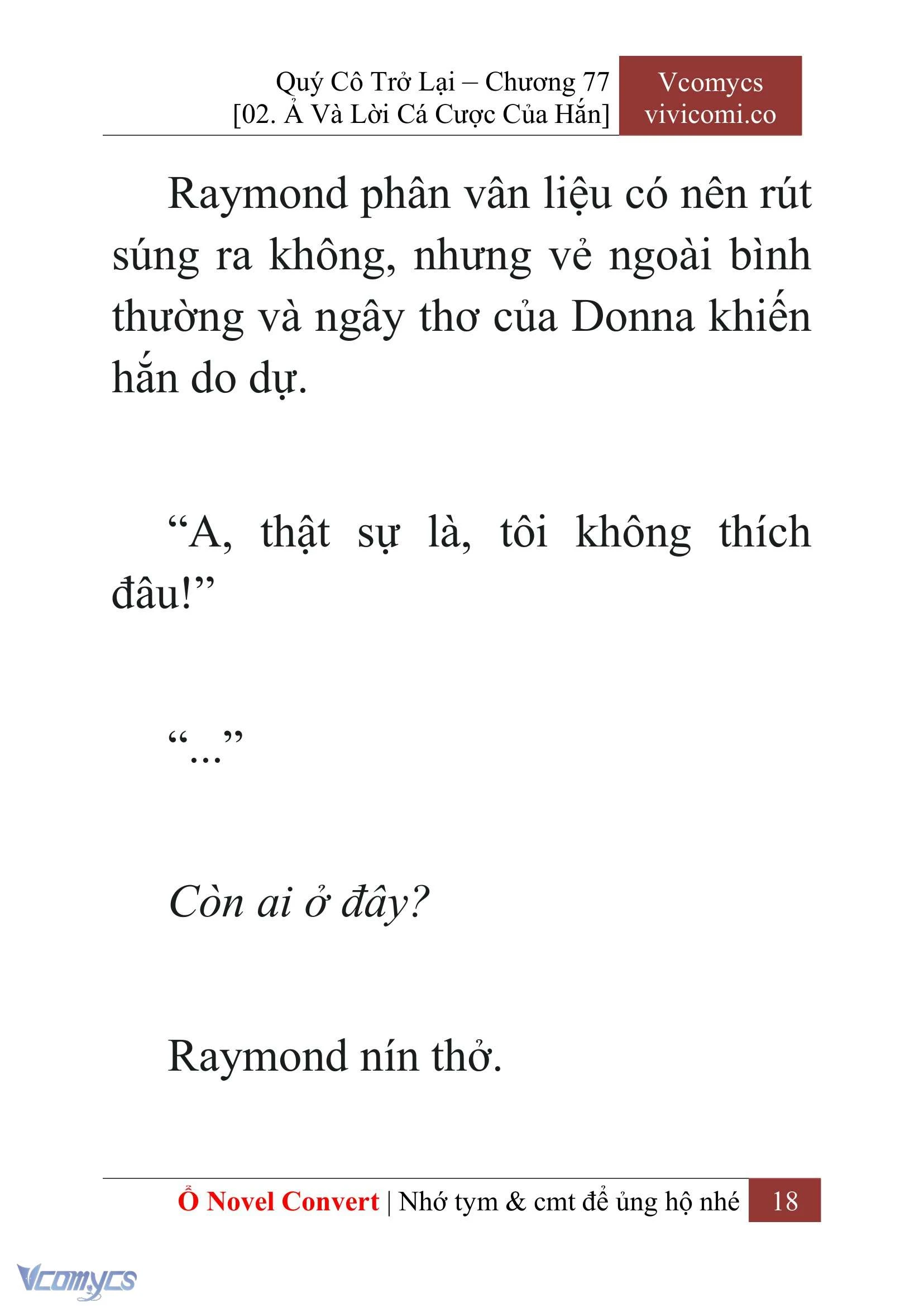 [Novel] Quý Cô Trở Lại Chapter  77 - 20