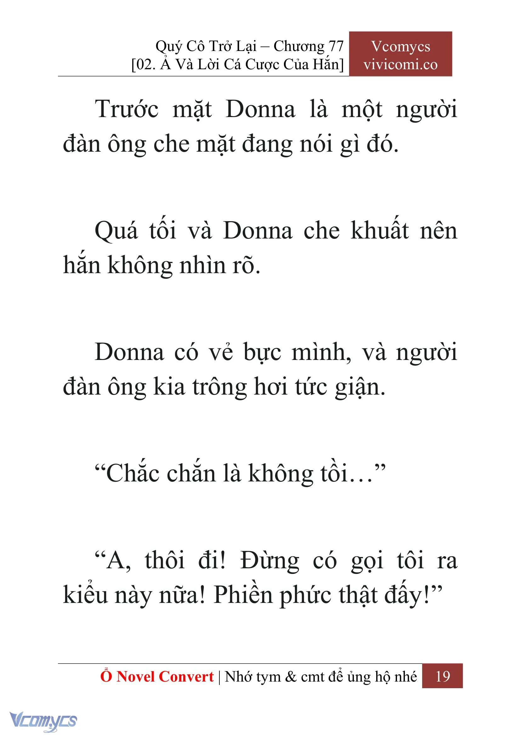 [Novel] Quý Cô Trở Lại Chapter  77 - 21