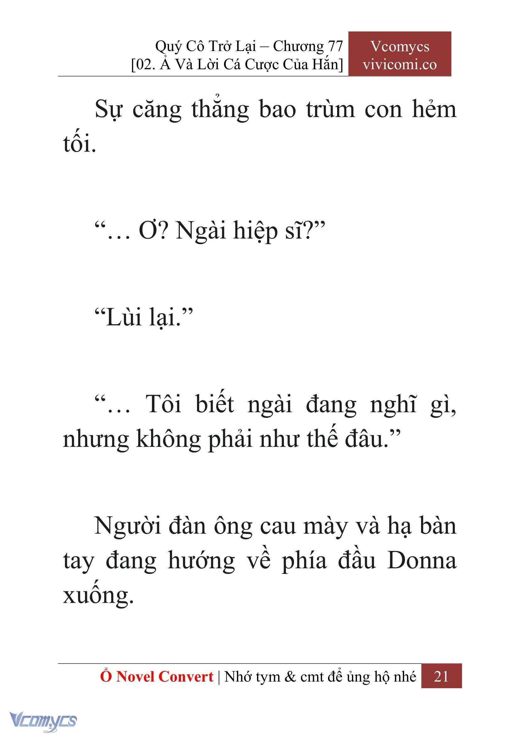 [Novel] Quý Cô Trở Lại Chapter  77 - 23