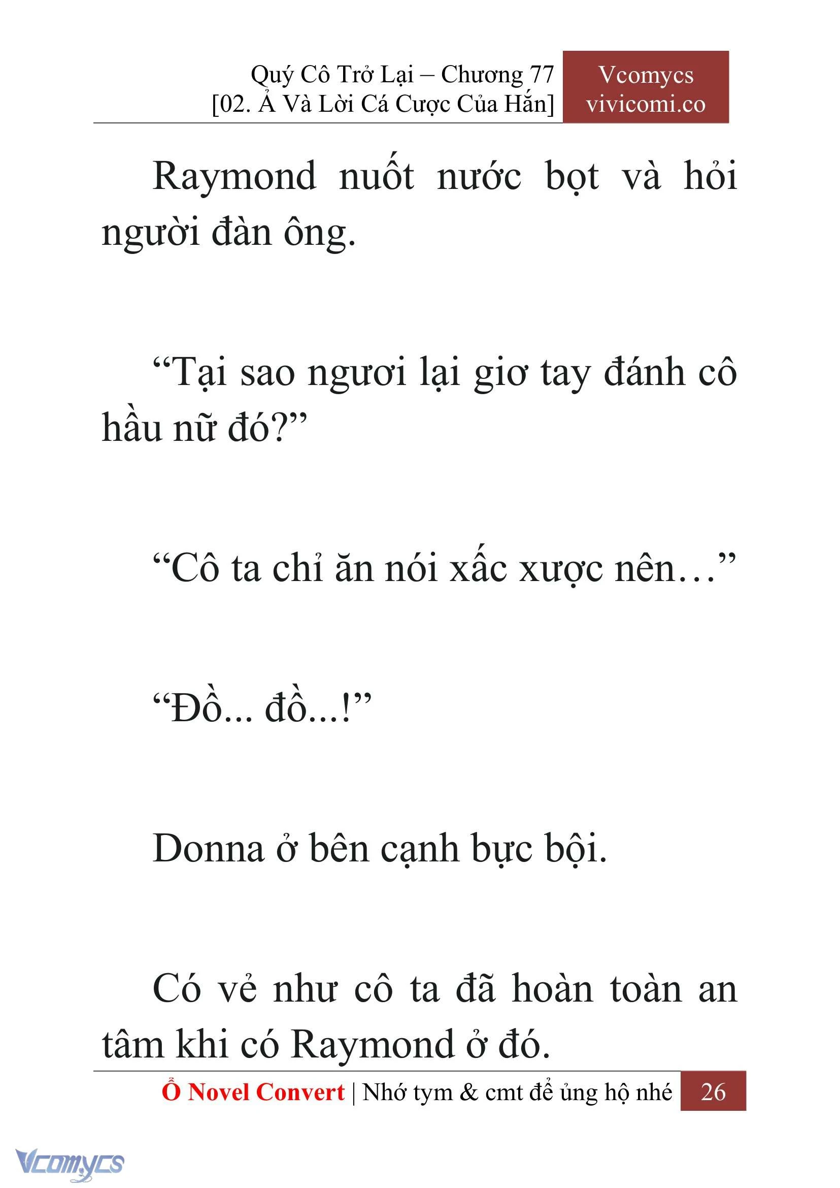 [Novel] Quý Cô Trở Lại Chapter  77 - 28