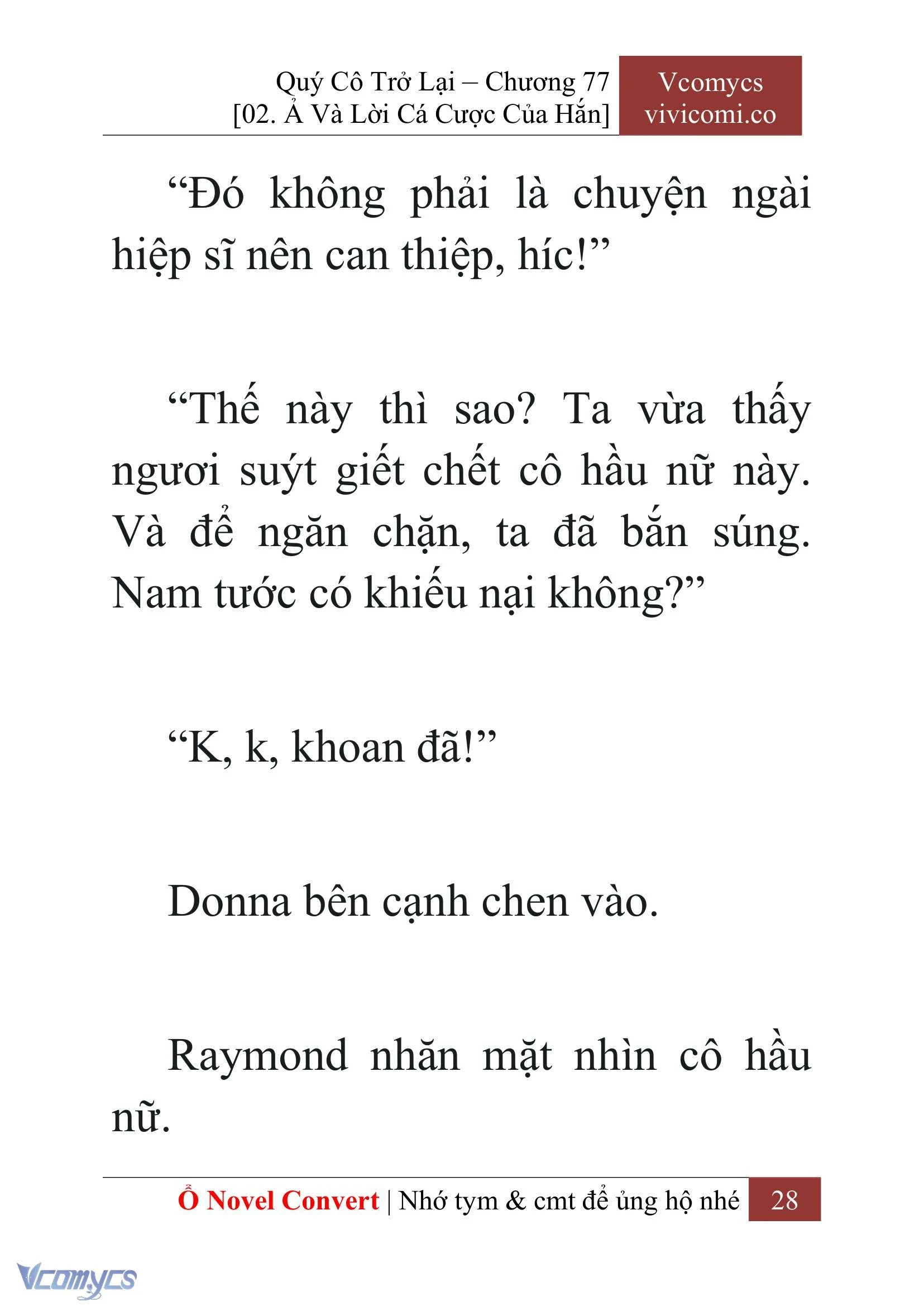 [Novel] Quý Cô Trở Lại Chapter  77 - 30