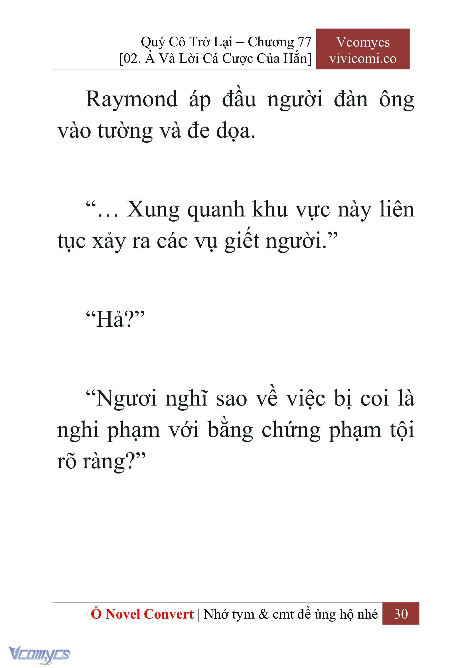[Novel] Quý Cô Trở Lại Chapter  77 - 32