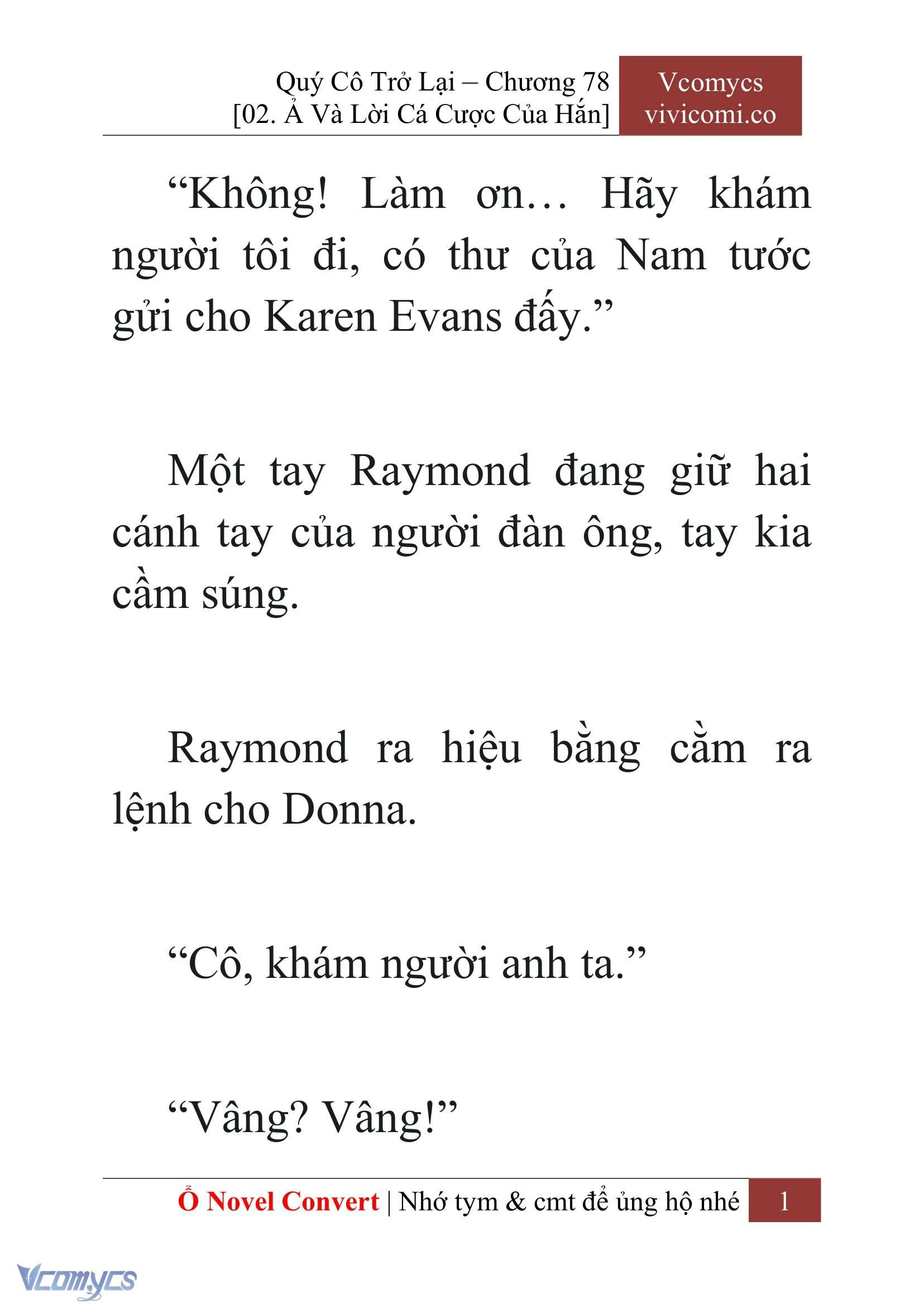 [Novel] Quý Cô Trở Lại Chapter  78 - 3