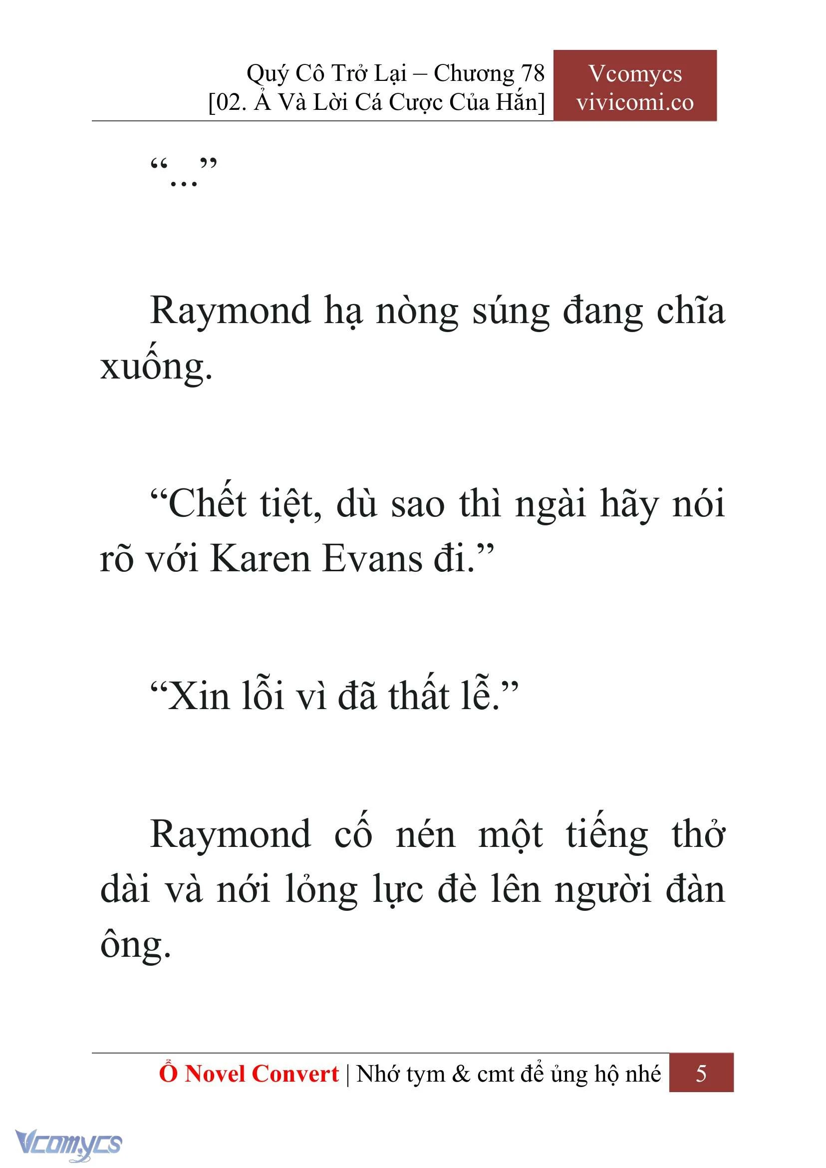 [Novel] Quý Cô Trở Lại Chapter  78 - 7