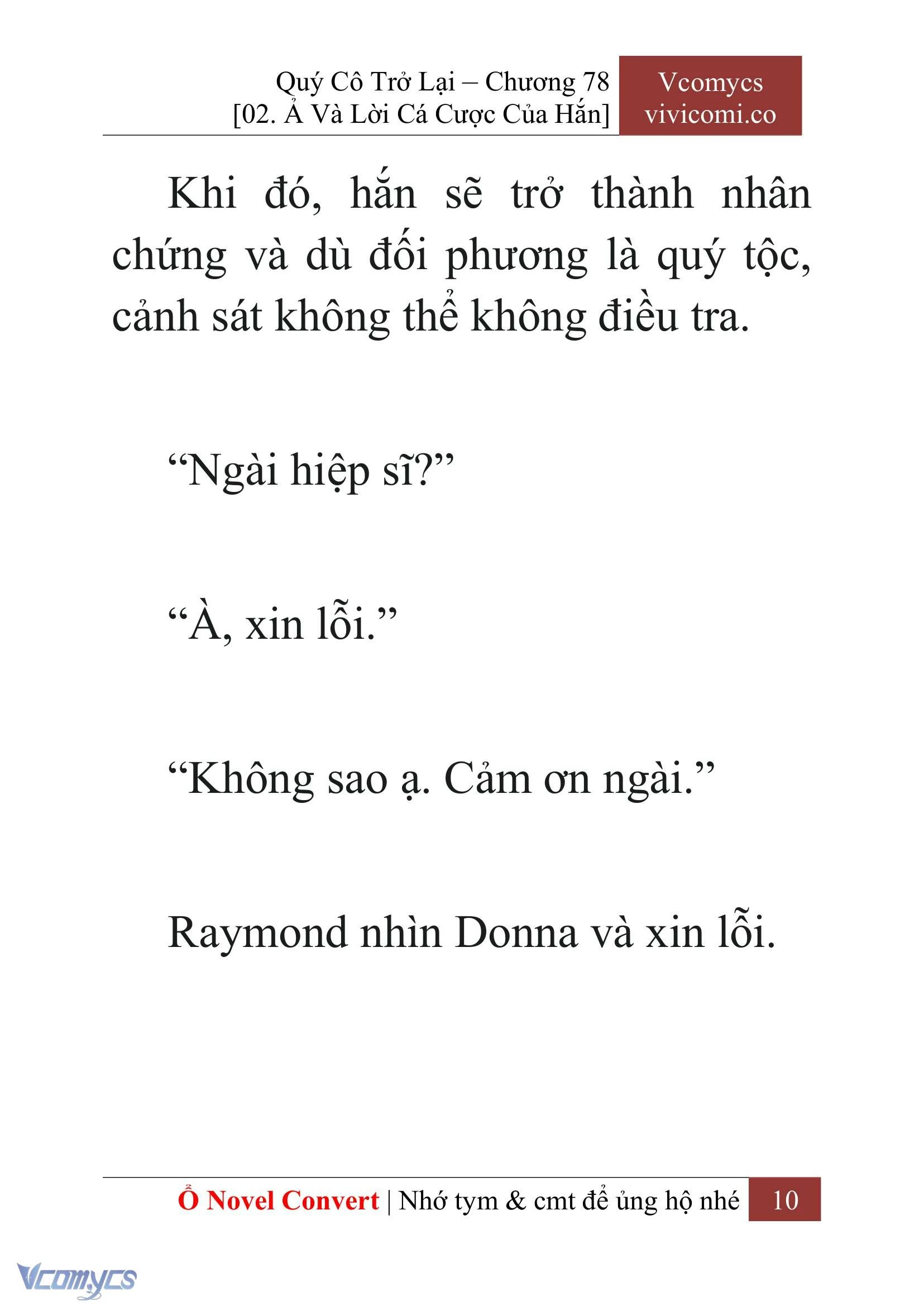[Novel] Quý Cô Trở Lại Chapter  78 - 12