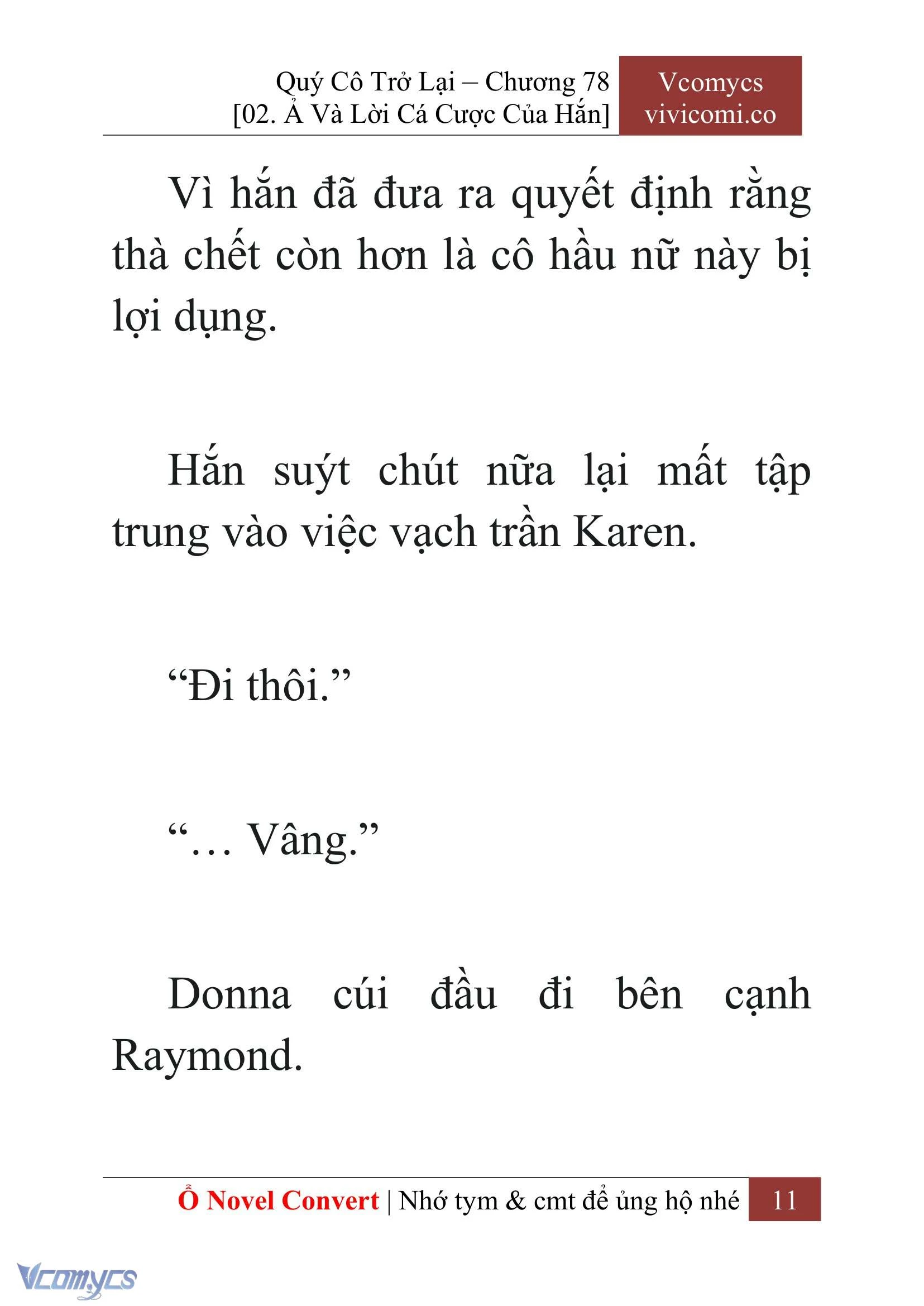 [Novel] Quý Cô Trở Lại Chapter  78 - 13