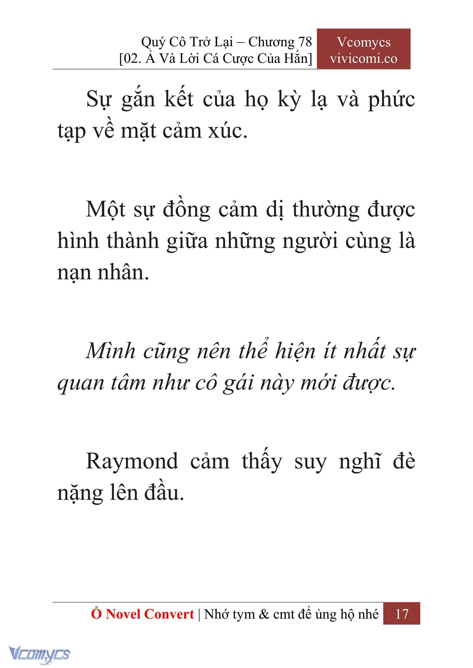 [Novel] Quý Cô Trở Lại Chapter  78 - 19