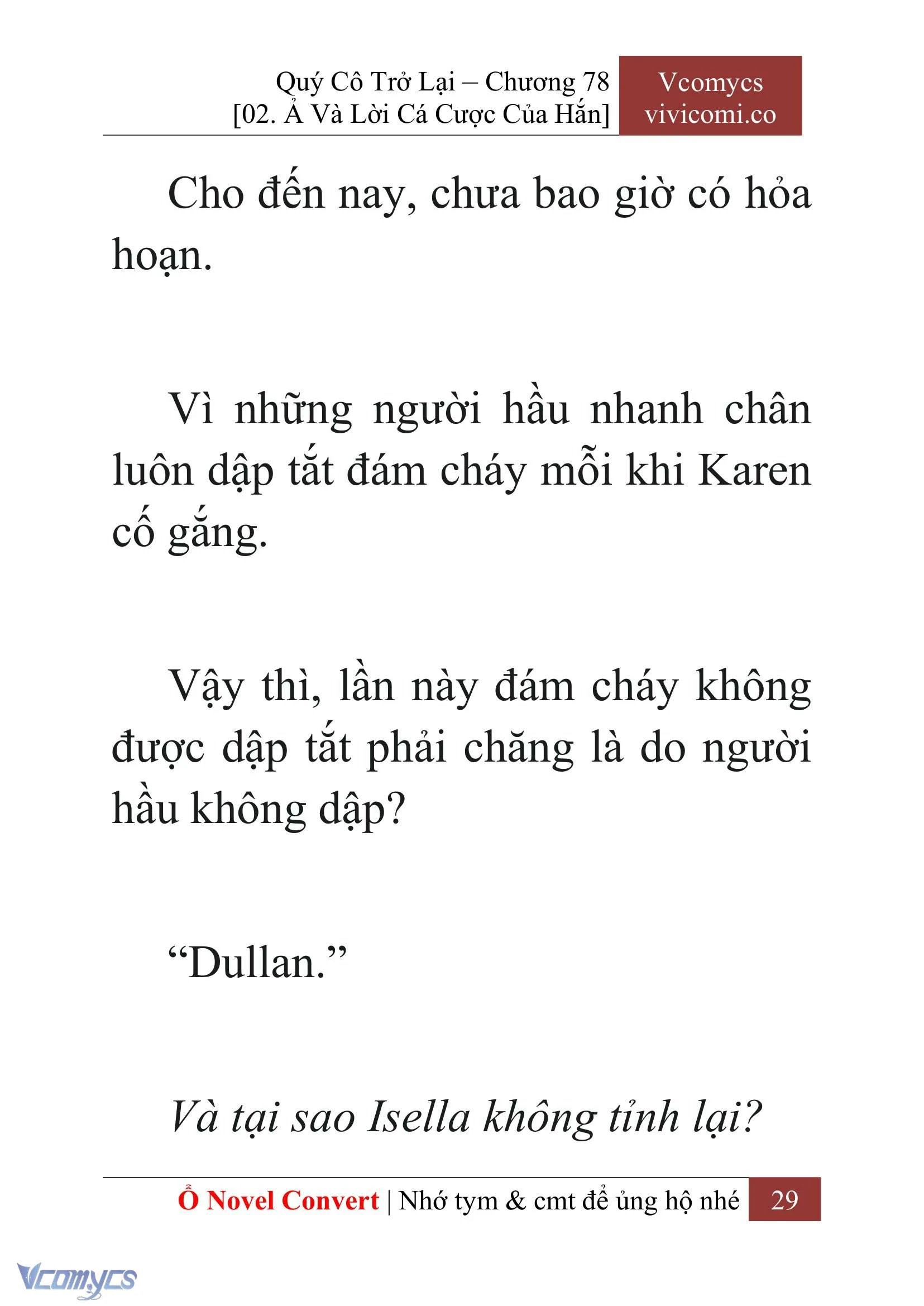 [Novel] Quý Cô Trở Lại Chapter  78 - 31