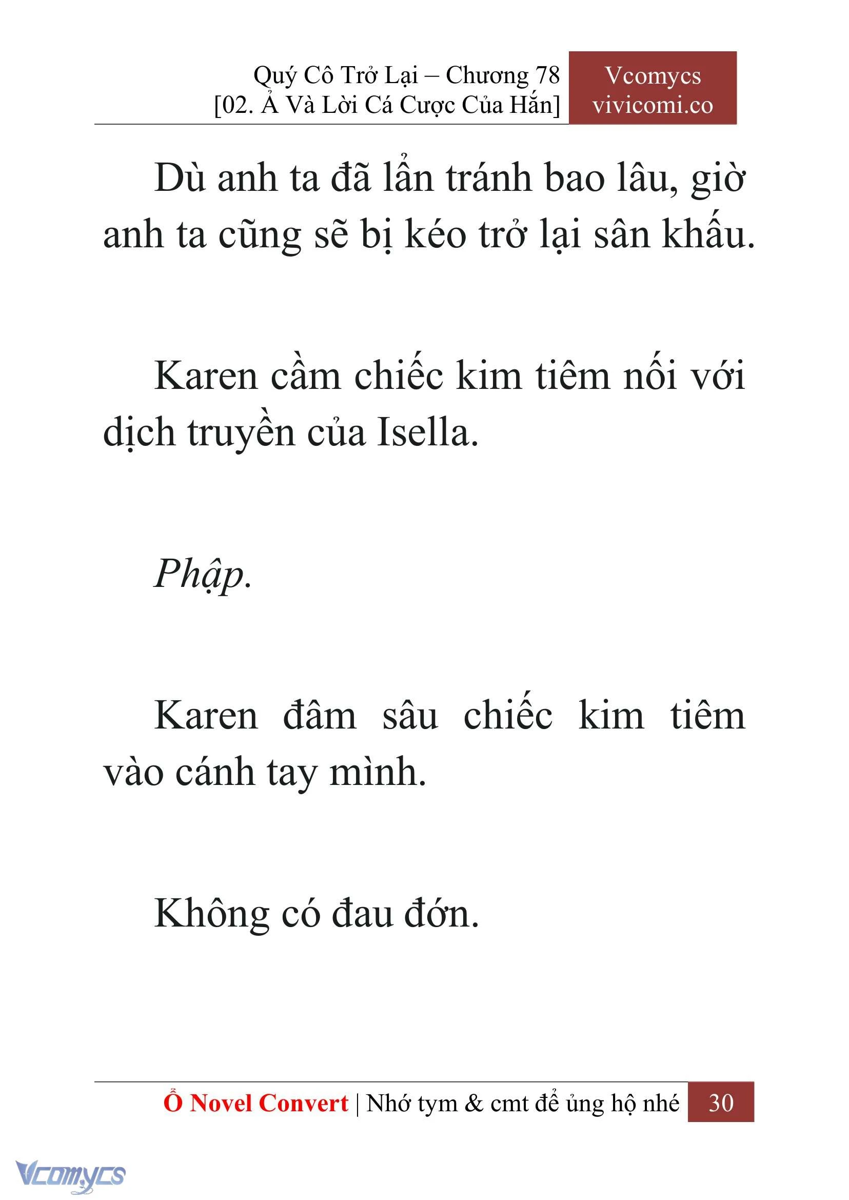 [Novel] Quý Cô Trở Lại Chapter  78 - 32