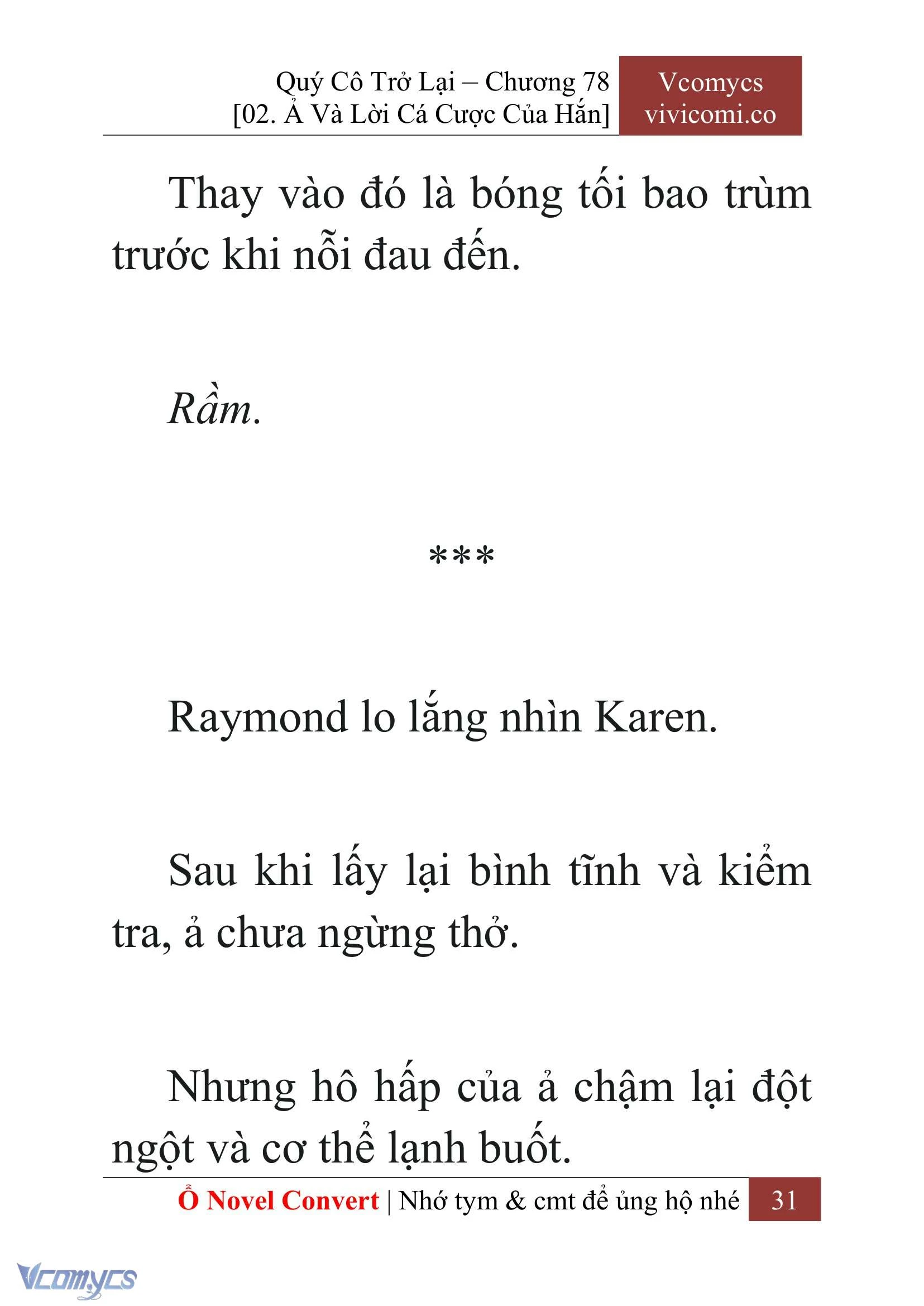 [Novel] Quý Cô Trở Lại Chapter  78 - 33