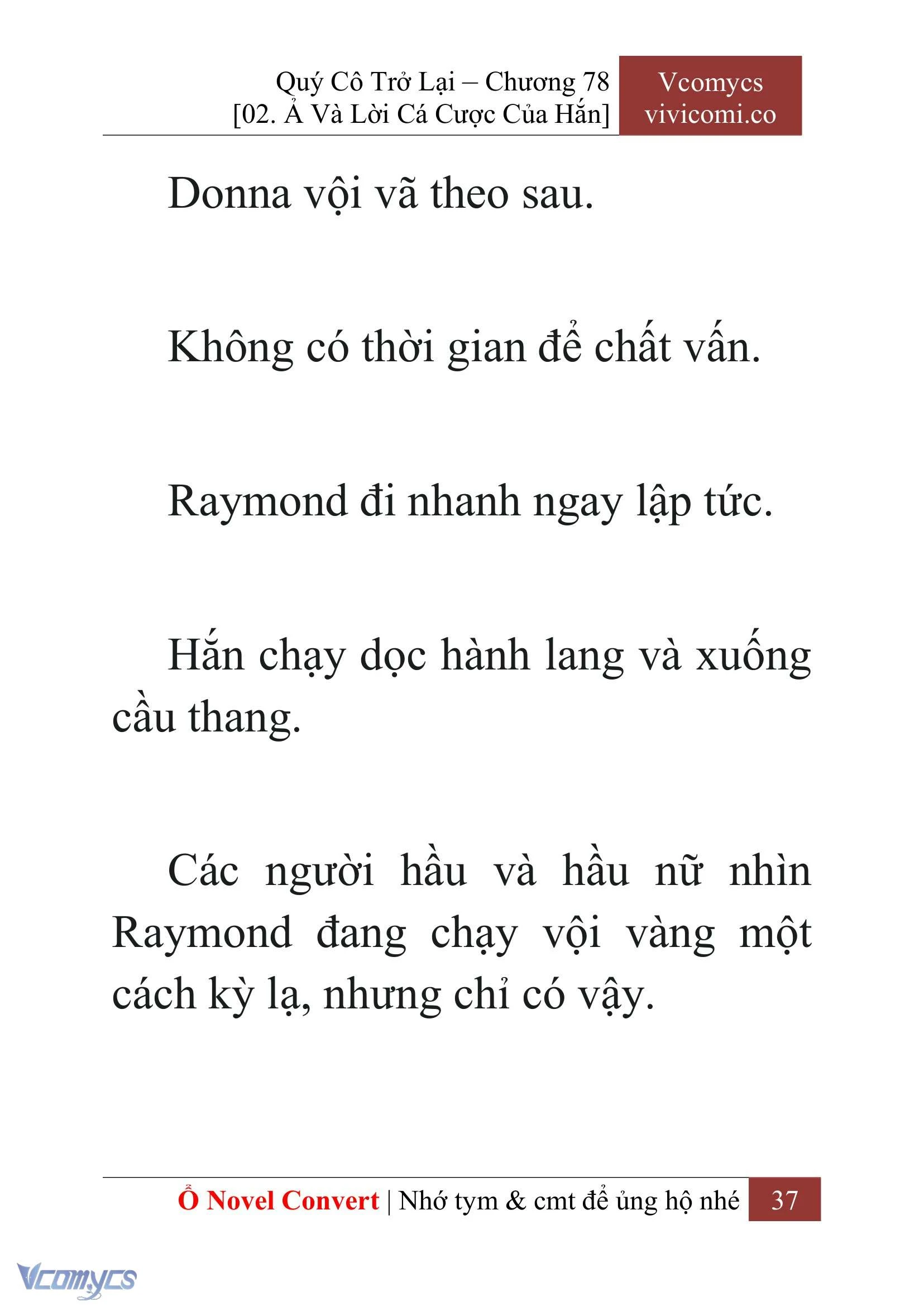 [Novel] Quý Cô Trở Lại Chapter  78 - 39