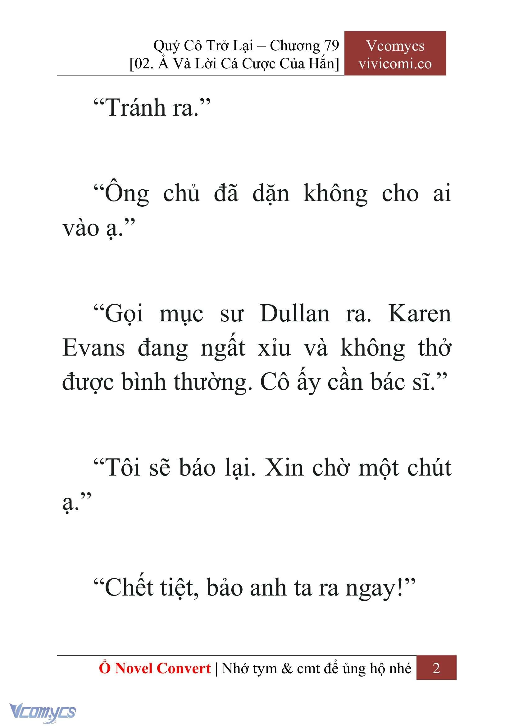 [Novel] Quý Cô Trở Lại Chapter  79 - 4