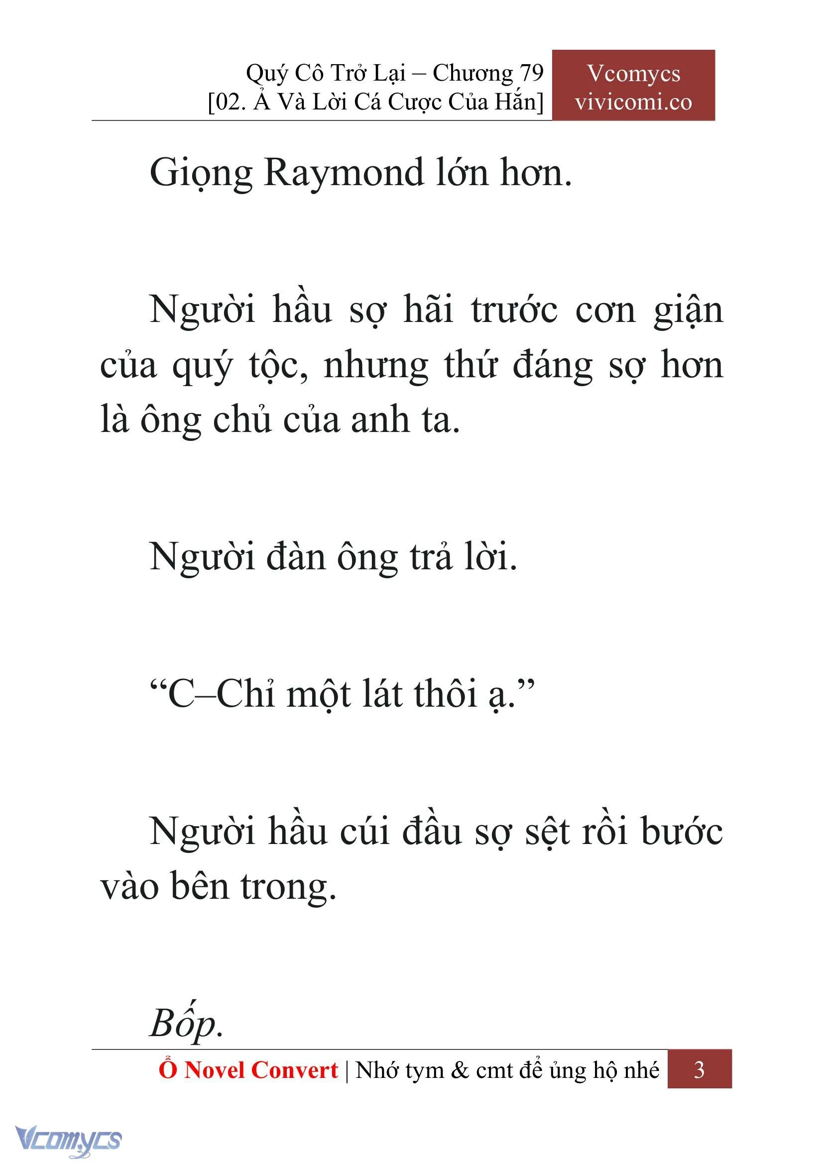 [Novel] Quý Cô Trở Lại Chapter  79 - 5