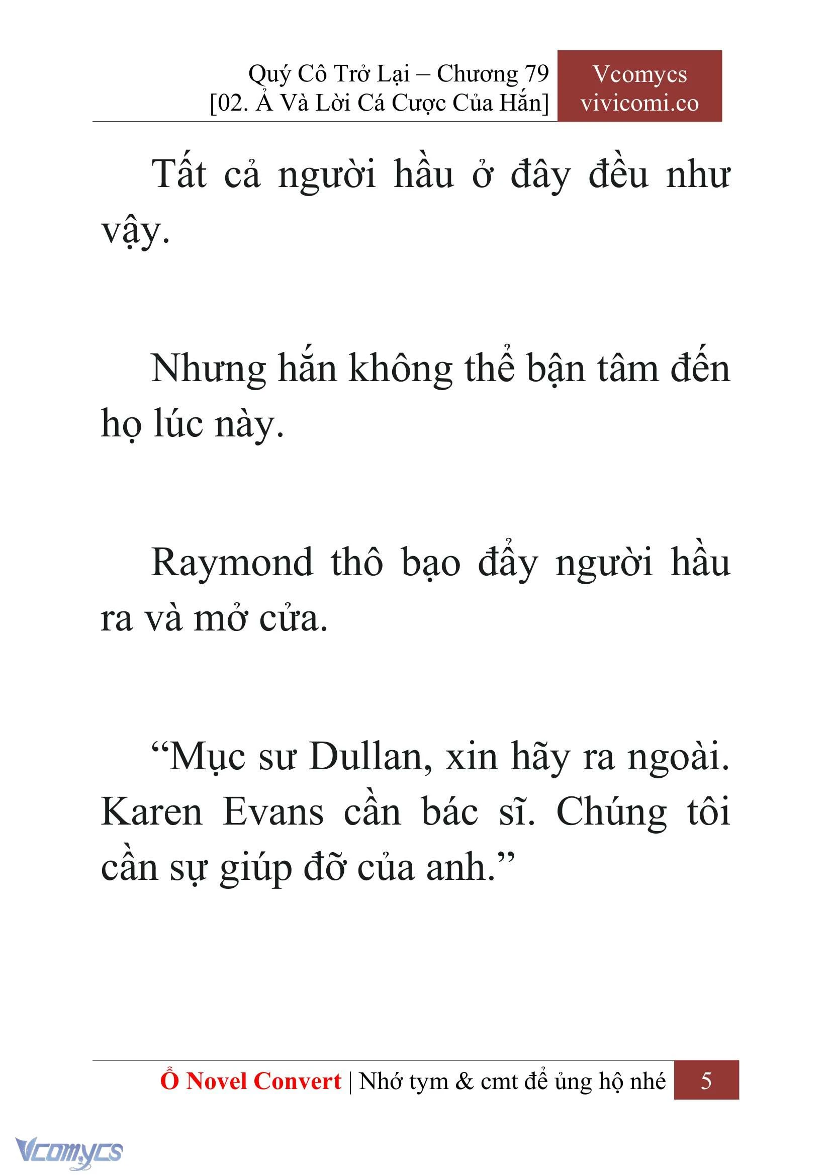 [Novel] Quý Cô Trở Lại Chapter  79 - 7