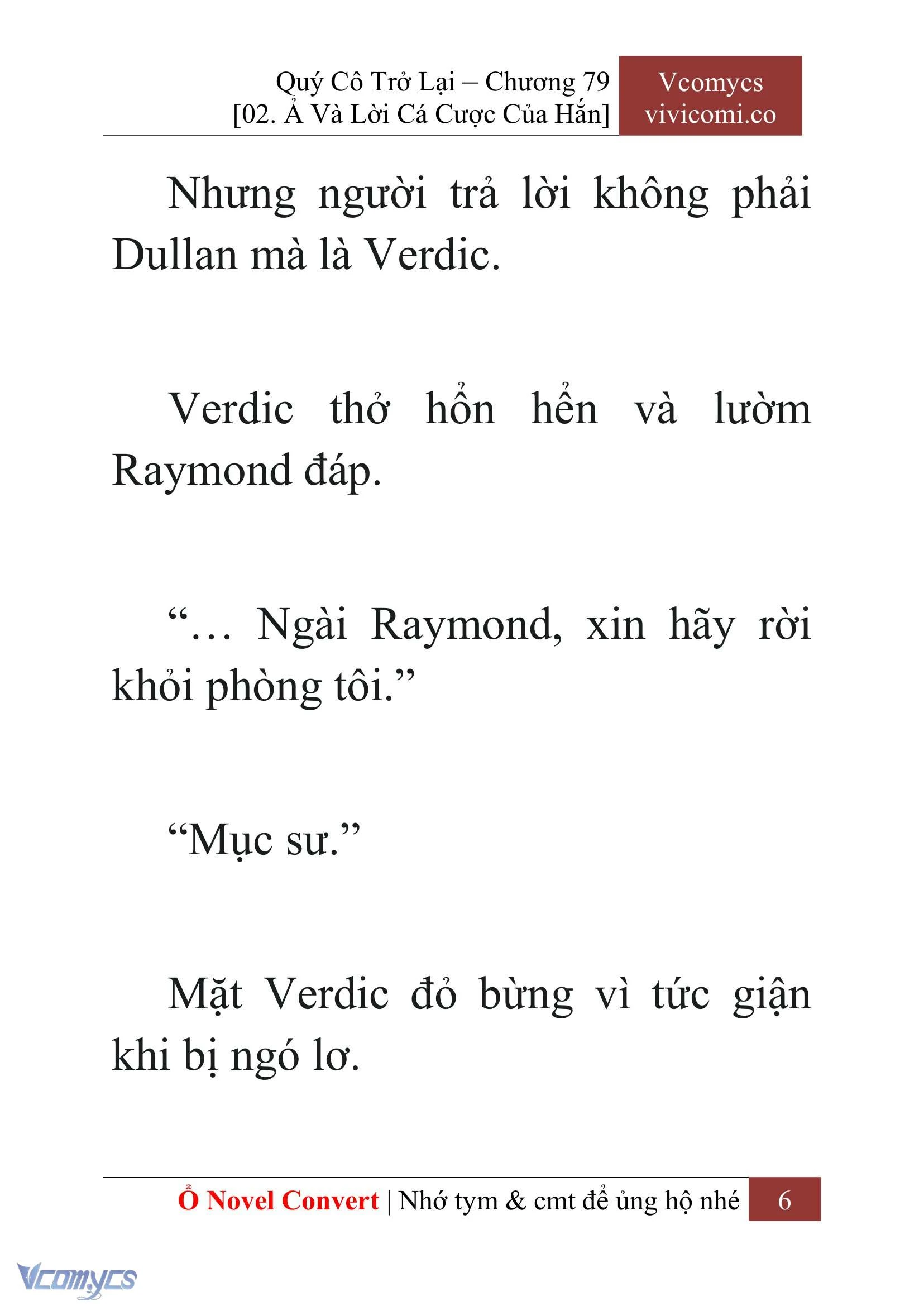 [Novel] Quý Cô Trở Lại Chapter  79 - 8