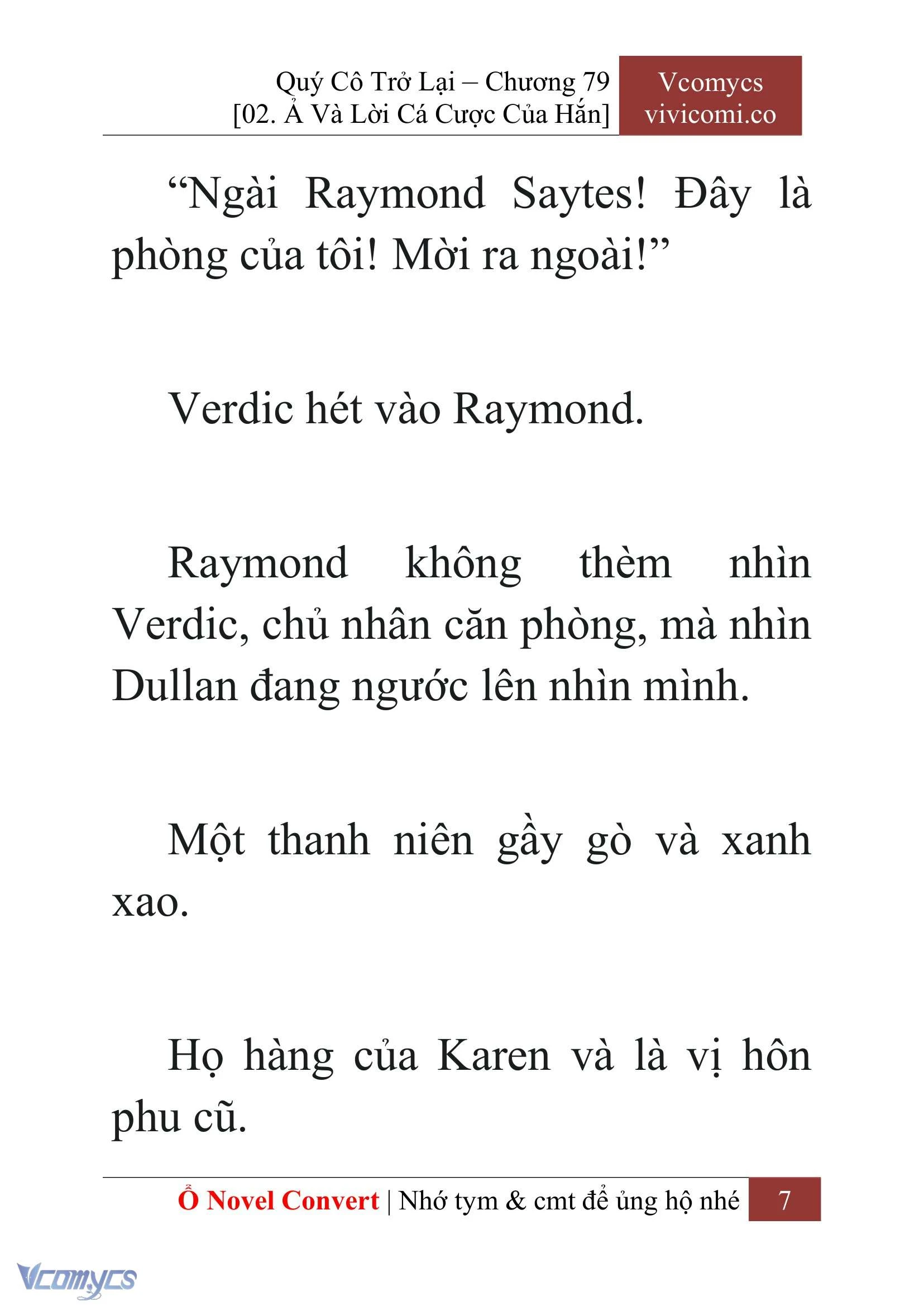 [Novel] Quý Cô Trở Lại Chapter  79 - 9