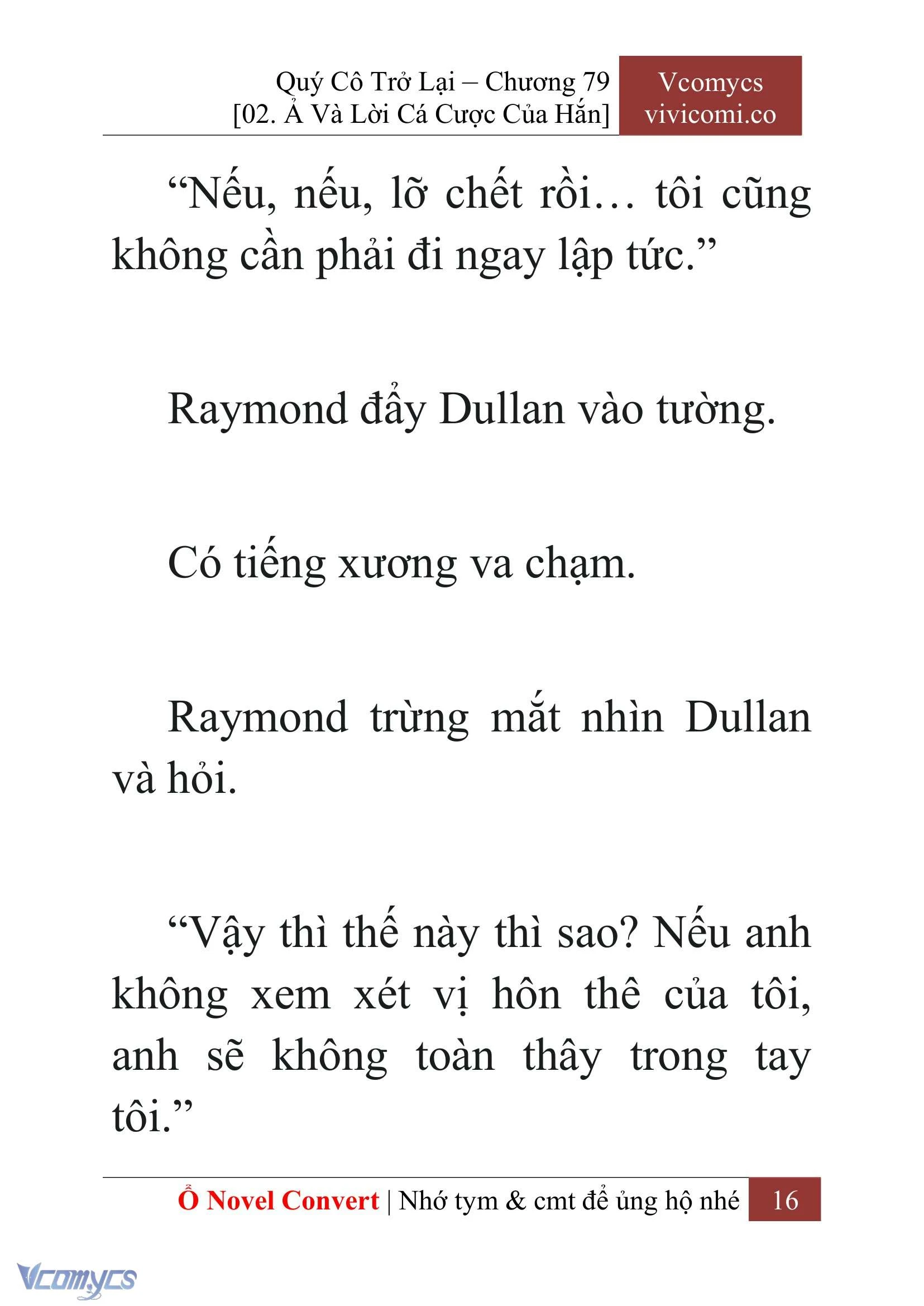 [Novel] Quý Cô Trở Lại Chapter  79 - 18