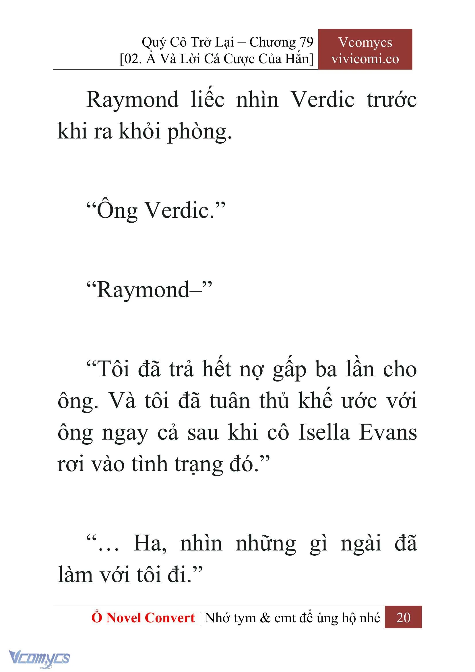 [Novel] Quý Cô Trở Lại Chapter  79 - 22