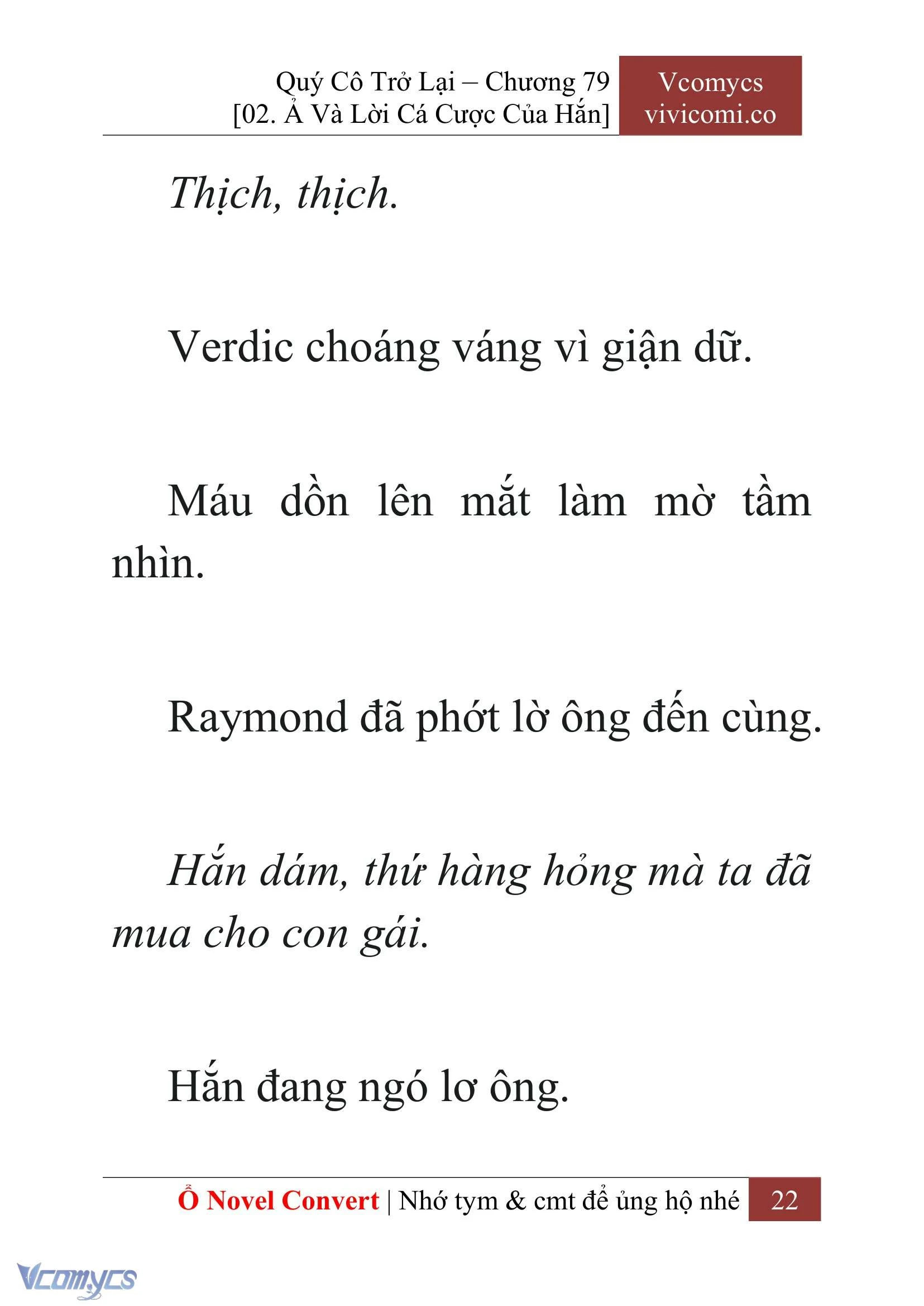 [Novel] Quý Cô Trở Lại Chapter  79 - 24