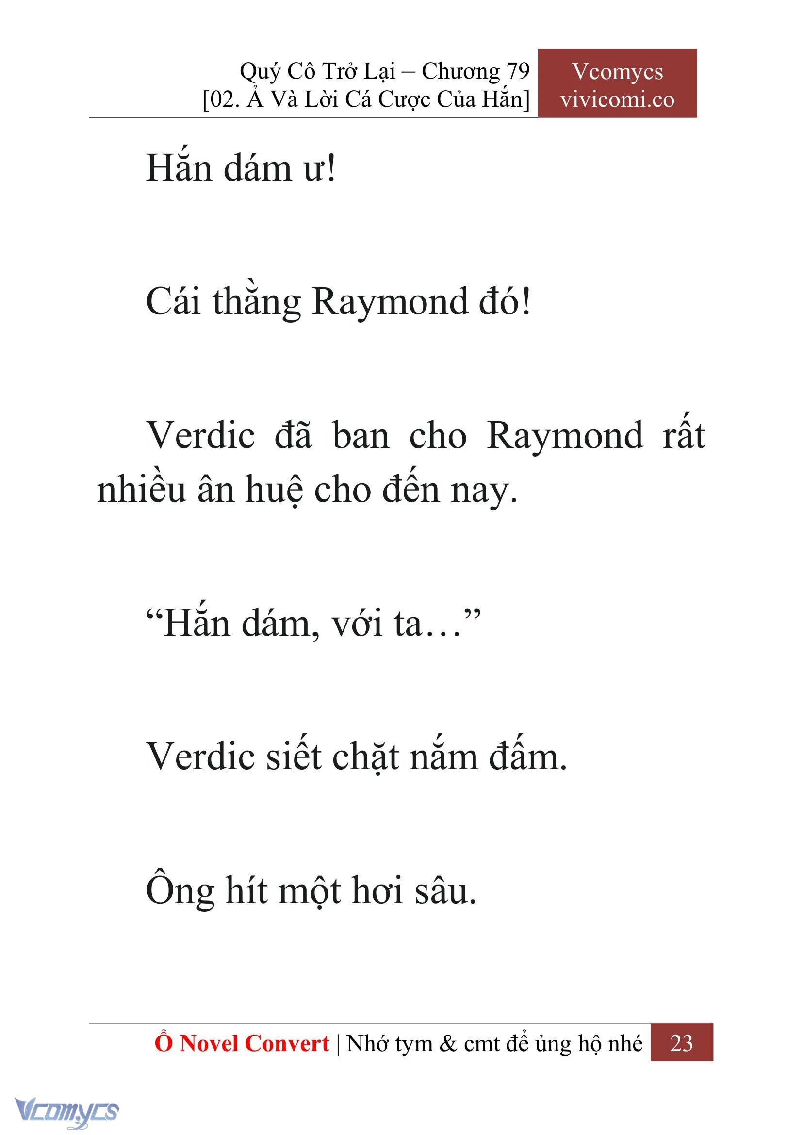 [Novel] Quý Cô Trở Lại Chapter  79 - 25