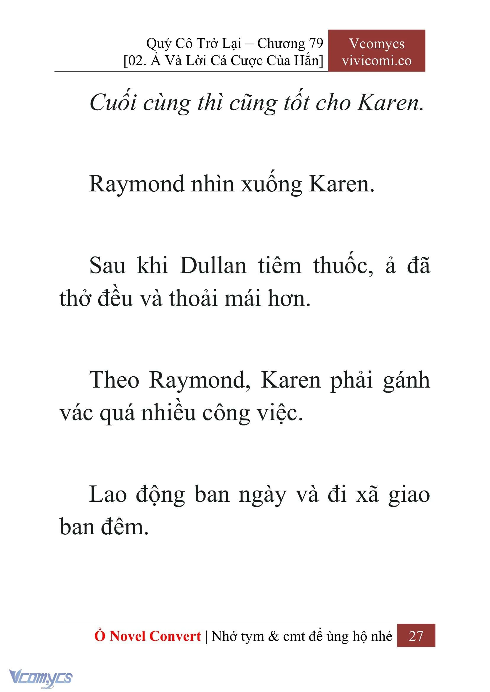 [Novel] Quý Cô Trở Lại Chapter  79 - 29