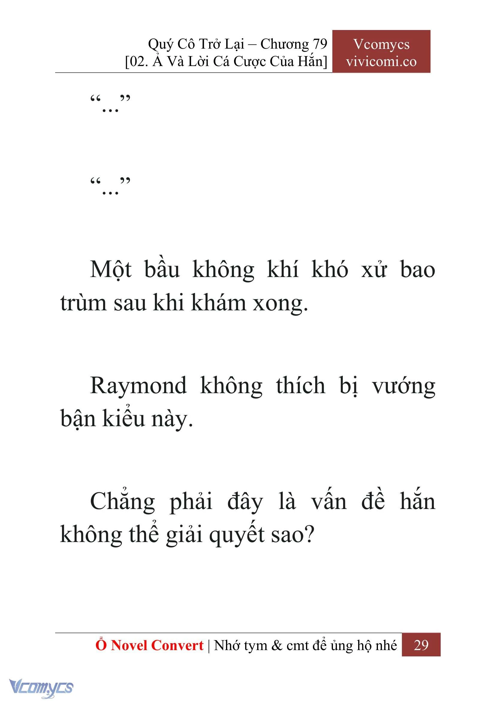 [Novel] Quý Cô Trở Lại Chapter  79 - 31