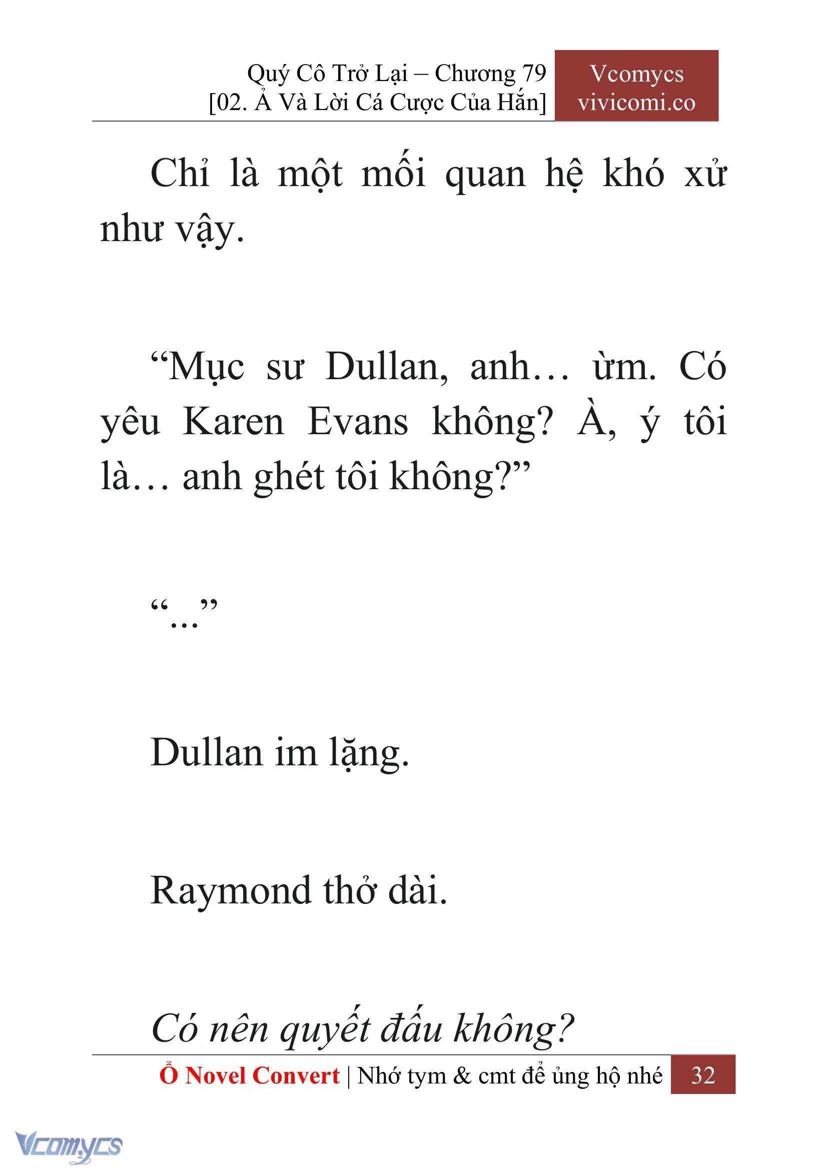 [Novel] Quý Cô Trở Lại Chapter  79 - 34