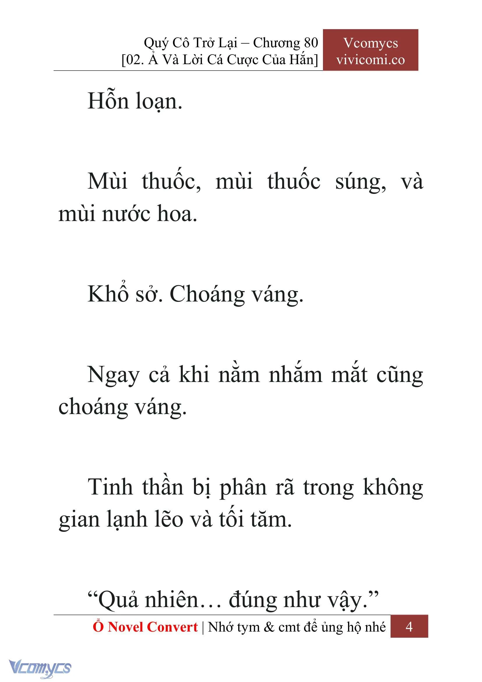 [Novel] Quý Cô Trở Lại Chapter  80 - 6
