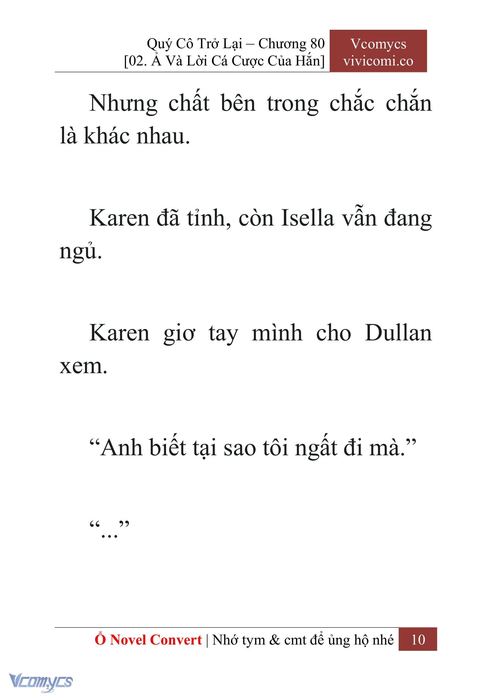 [Novel] Quý Cô Trở Lại Chapter  80 - 12