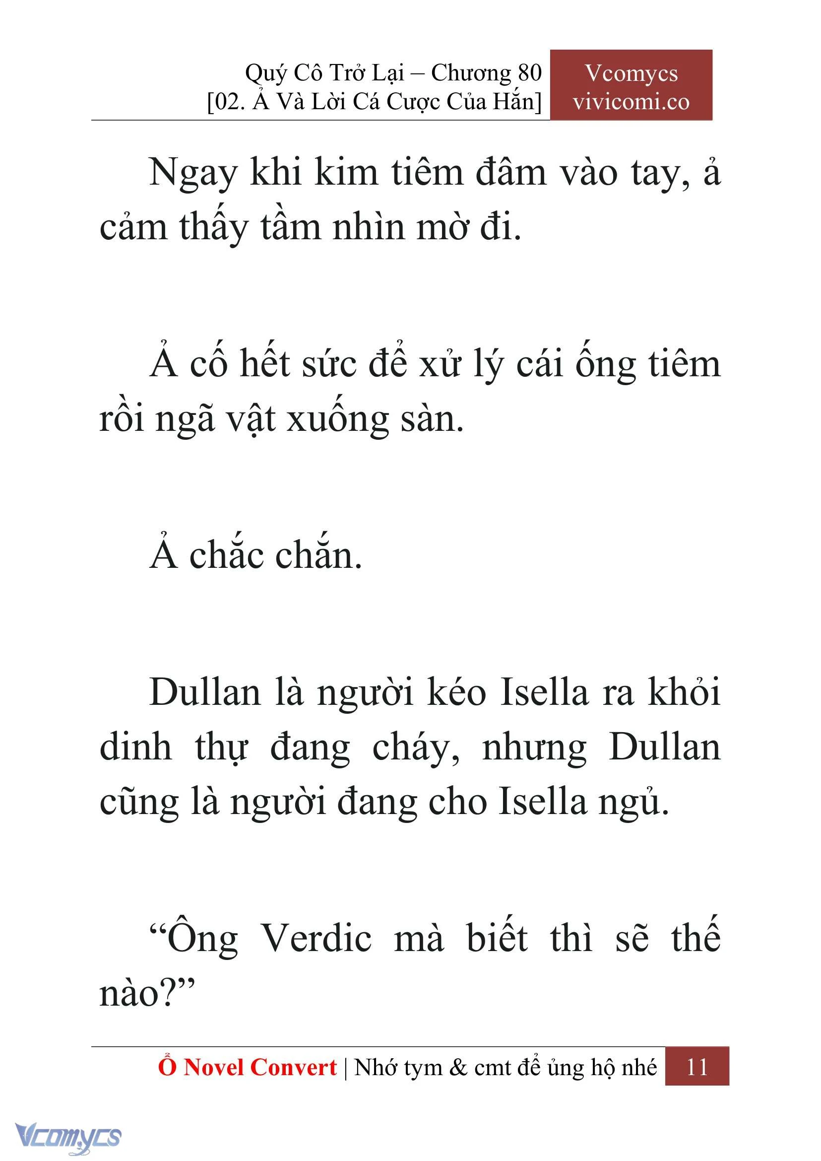[Novel] Quý Cô Trở Lại Chapter  80 - 13