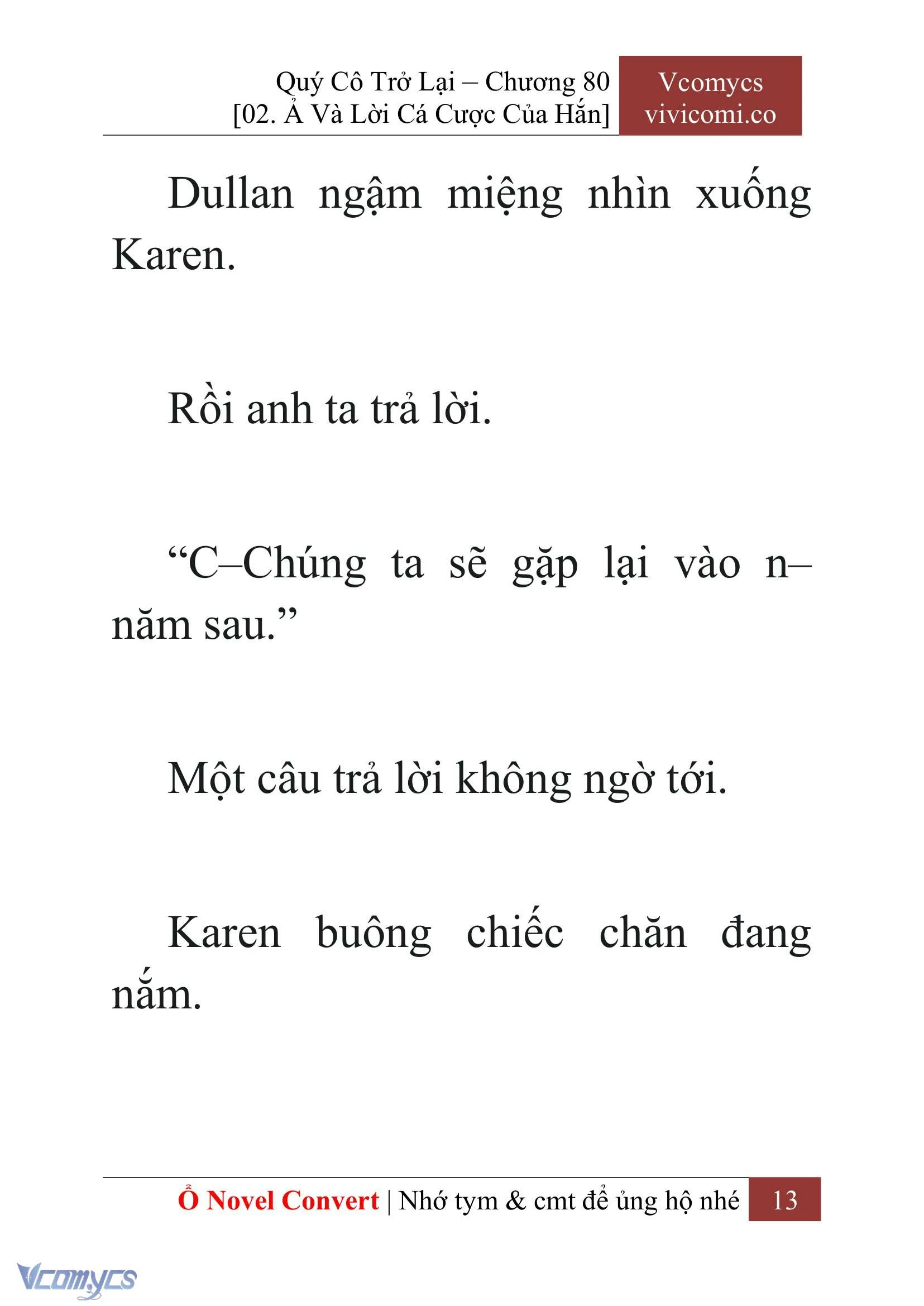[Novel] Quý Cô Trở Lại Chapter  80 - 15