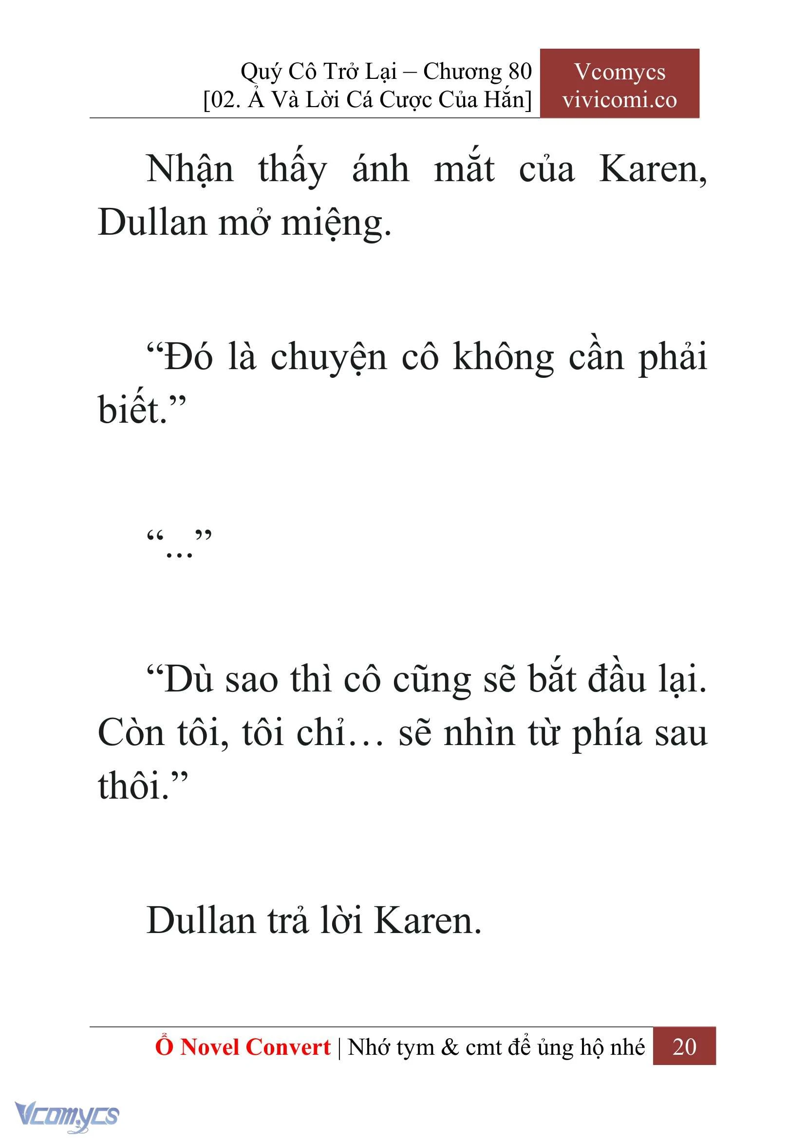 [Novel] Quý Cô Trở Lại Chapter  80 - 22