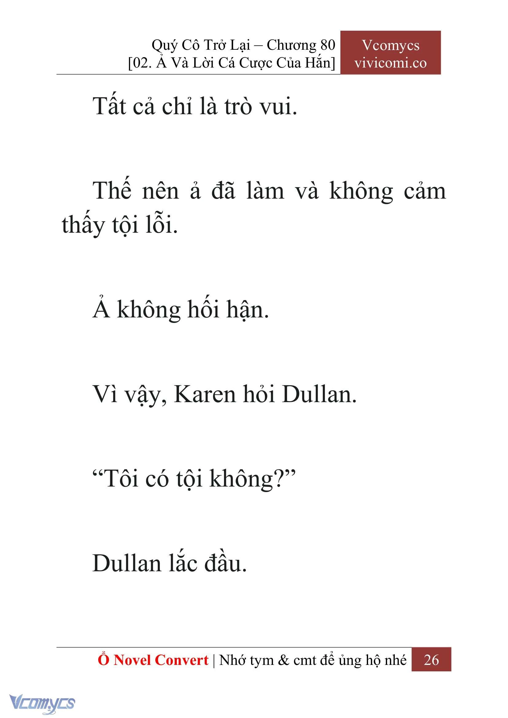 [Novel] Quý Cô Trở Lại Chapter  80 - 28