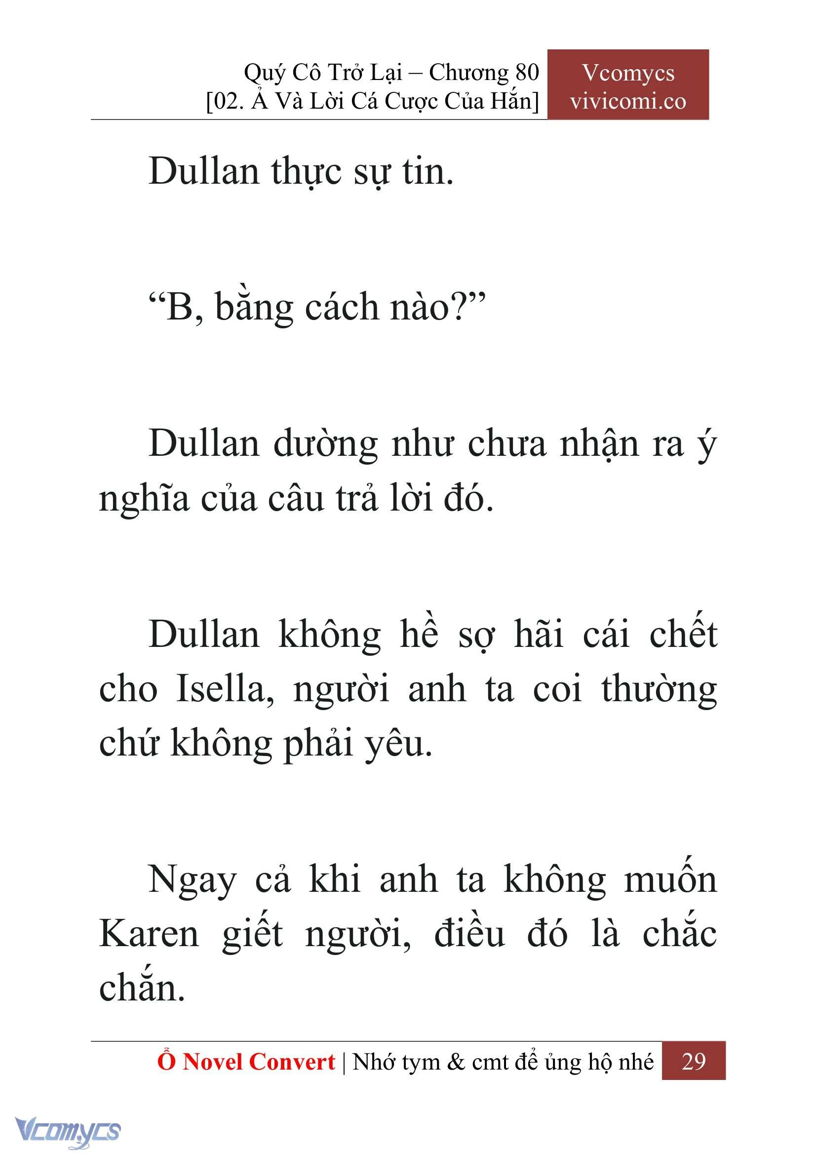 [Novel] Quý Cô Trở Lại Chapter  80 - 31
