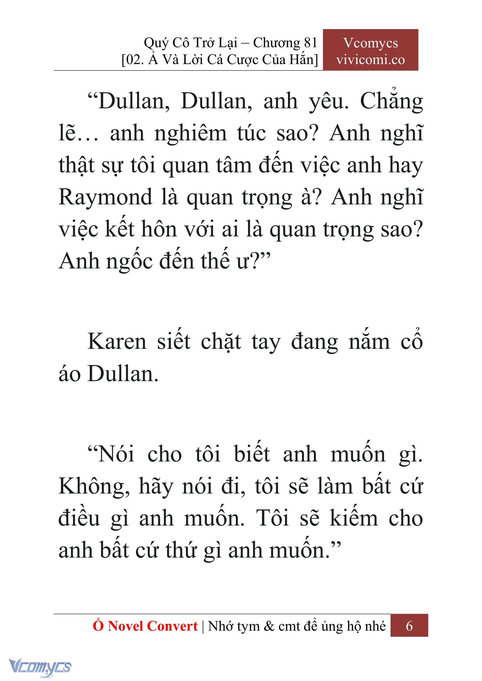 [Novel] Quý Cô Trở Lại Chapter  81 - 8
