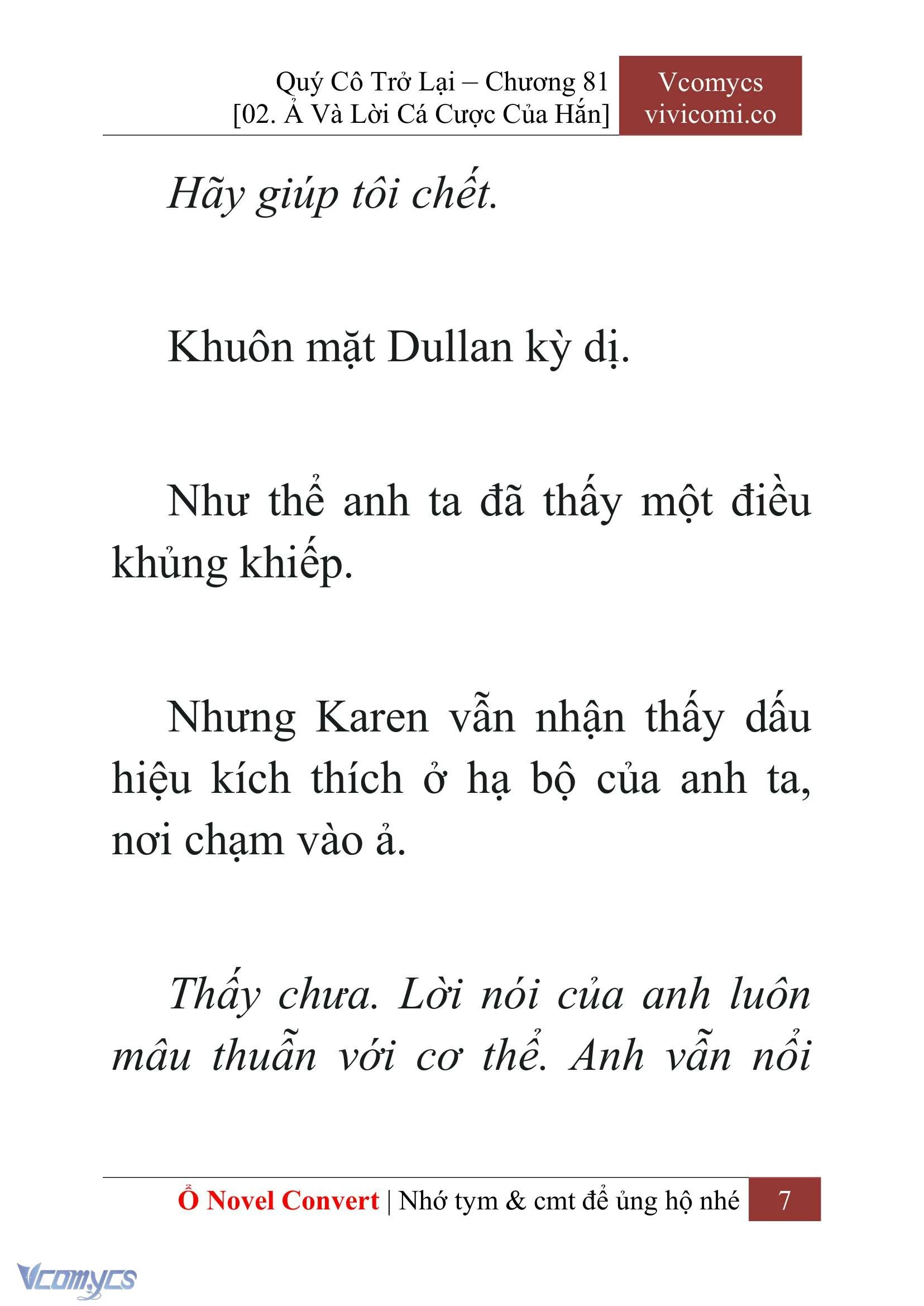 [Novel] Quý Cô Trở Lại Chapter  81 - 9