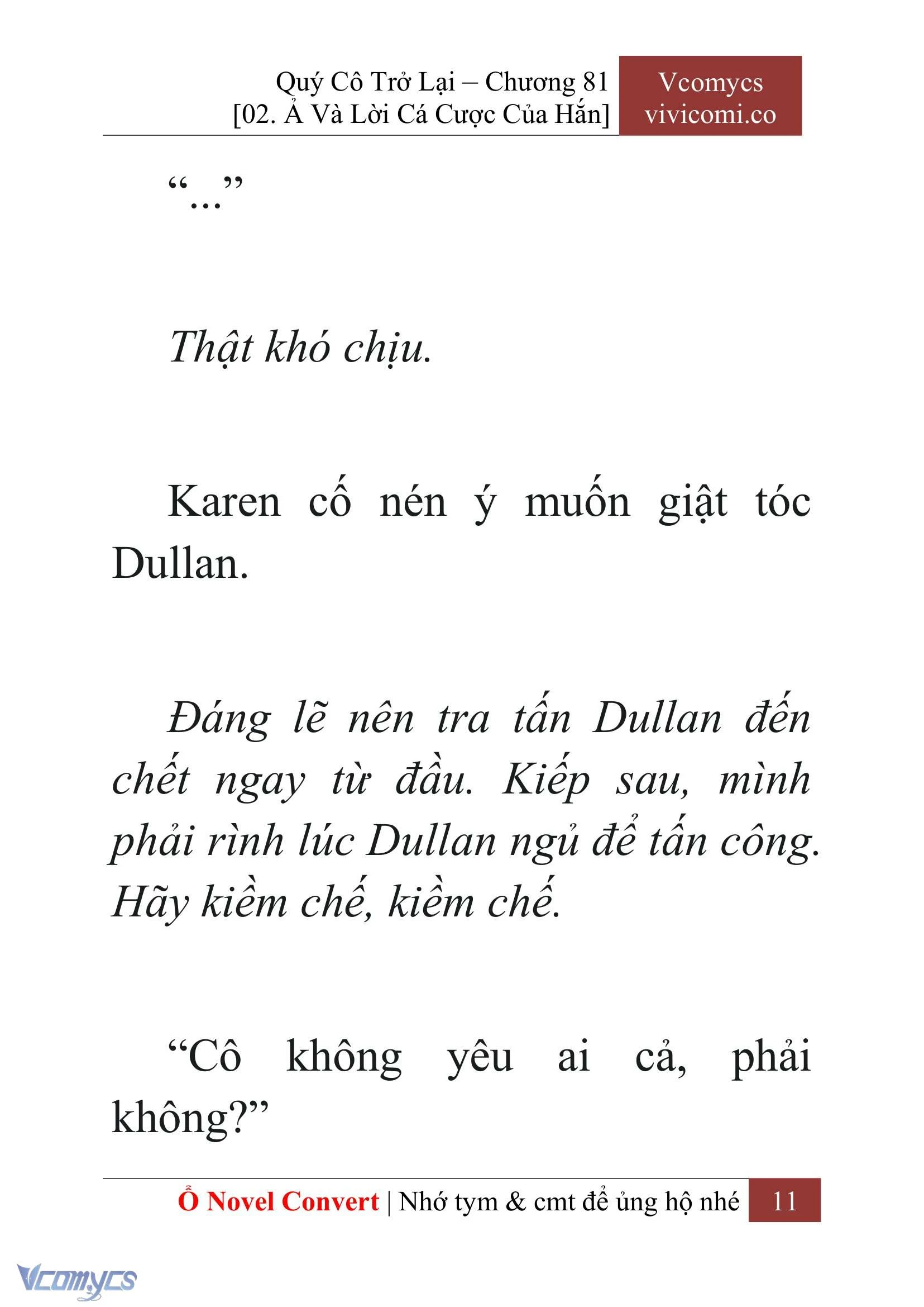 [Novel] Quý Cô Trở Lại Chapter  81 - 13