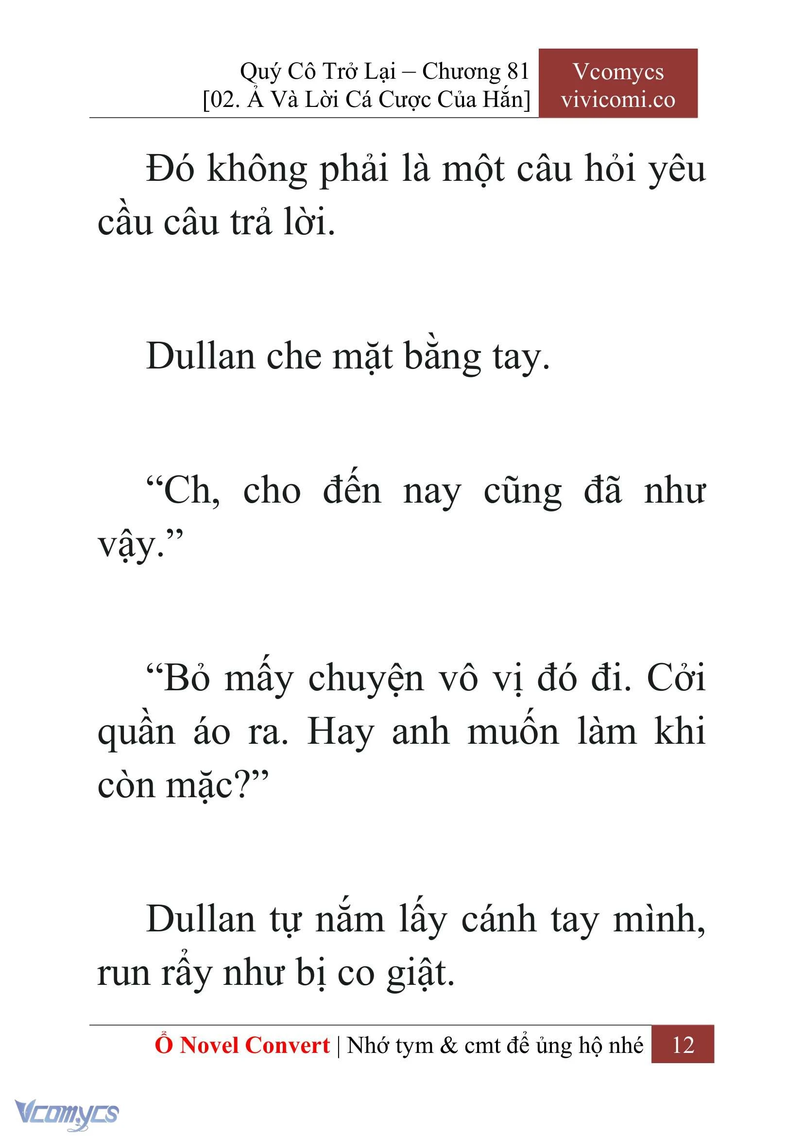 [Novel] Quý Cô Trở Lại Chapter  81 - 14
