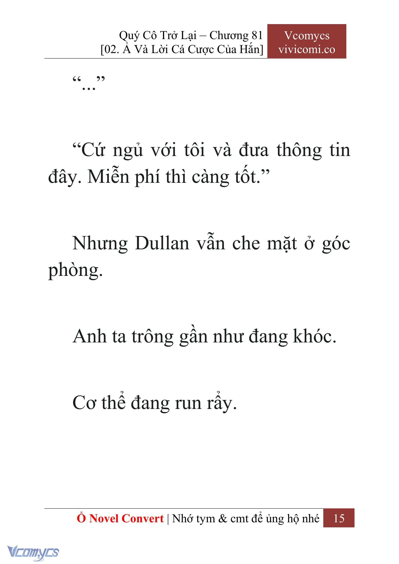 [Novel] Quý Cô Trở Lại Chapter  81 - 17