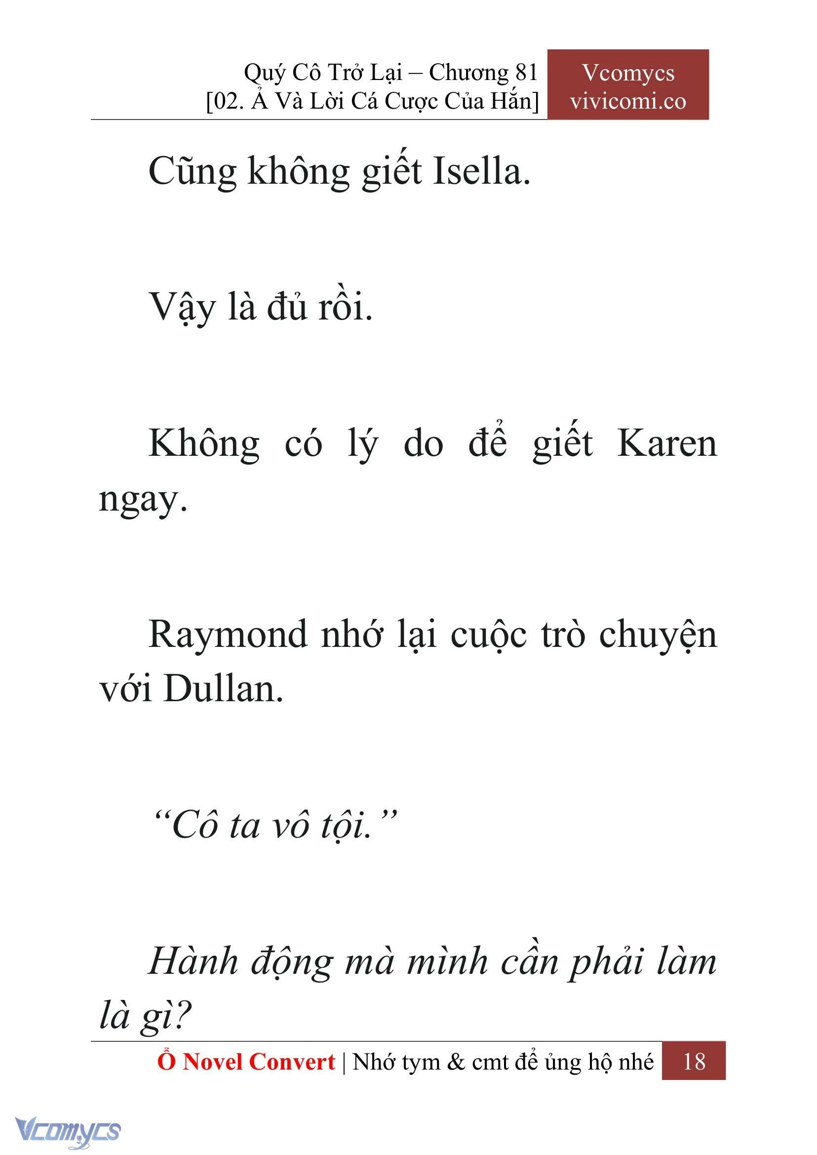 [Novel] Quý Cô Trở Lại Chapter  81 - 20