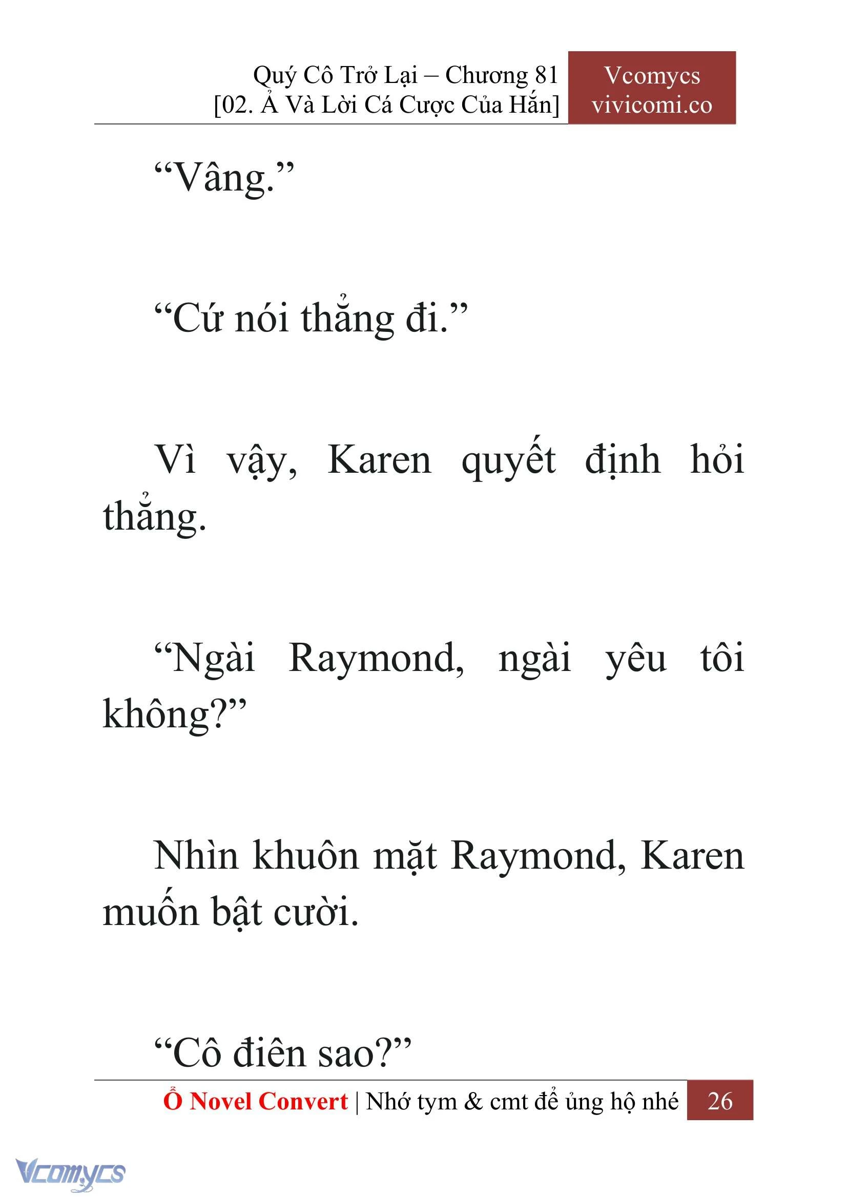[Novel] Quý Cô Trở Lại Chapter  81 - 28