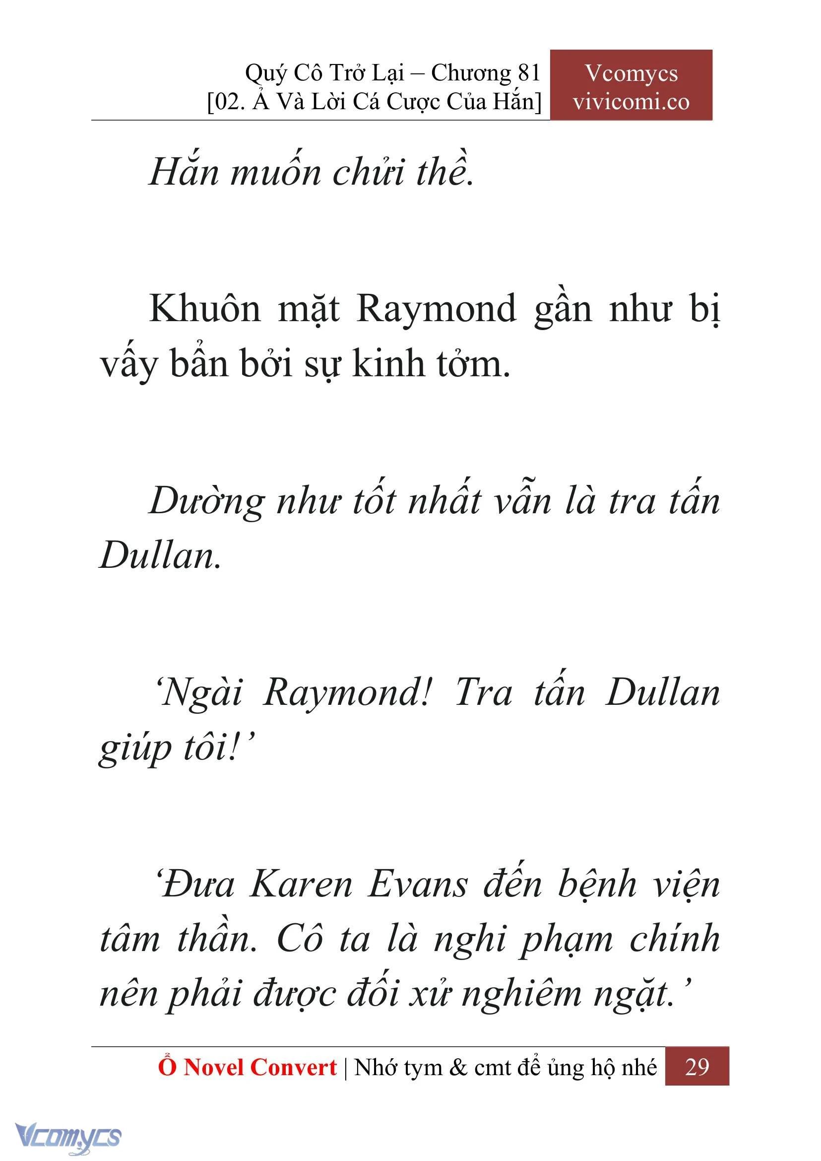 [Novel] Quý Cô Trở Lại Chapter  81 - 31