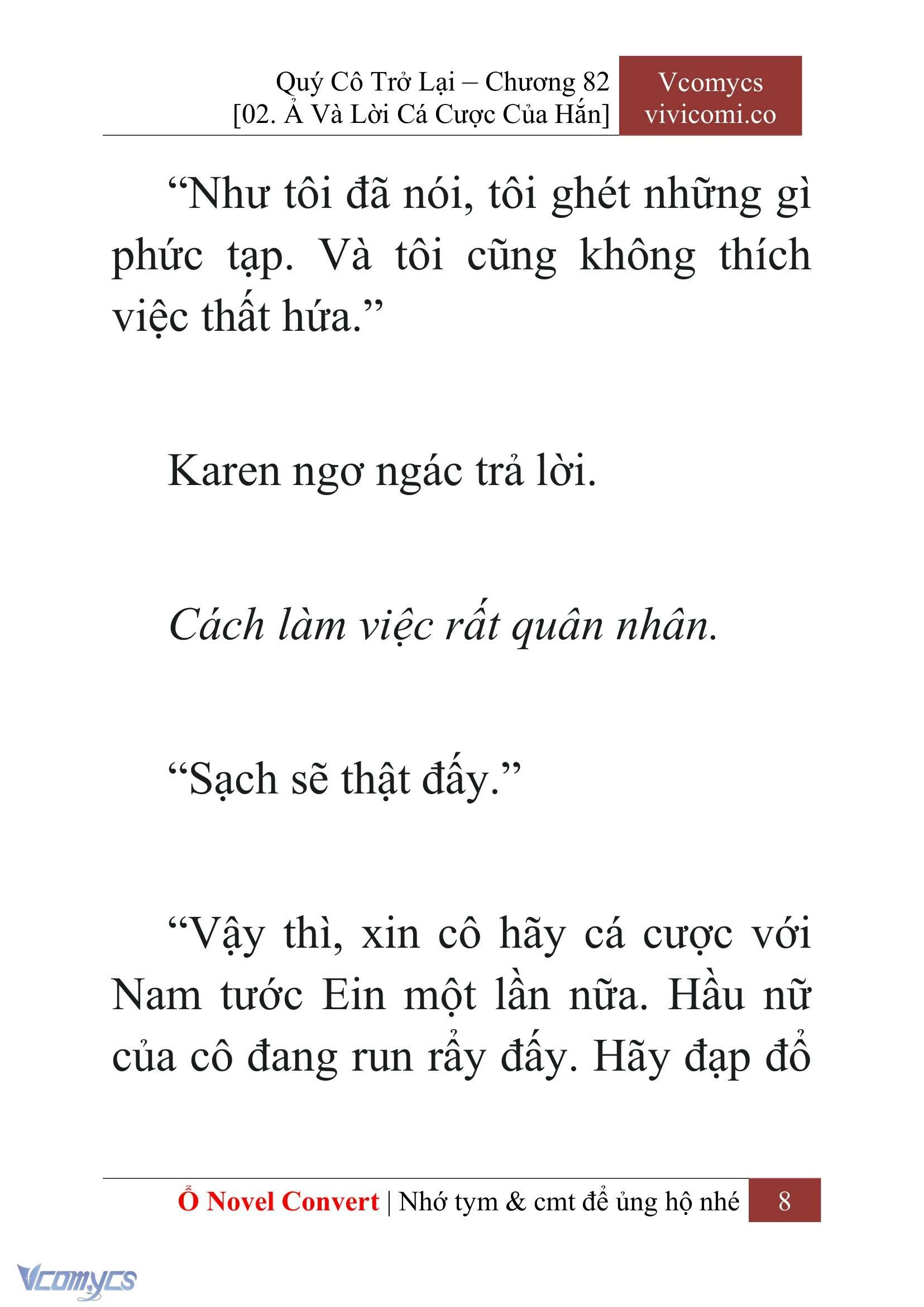 [Novel] Quý Cô Trở Lại Chapter  82 - 10