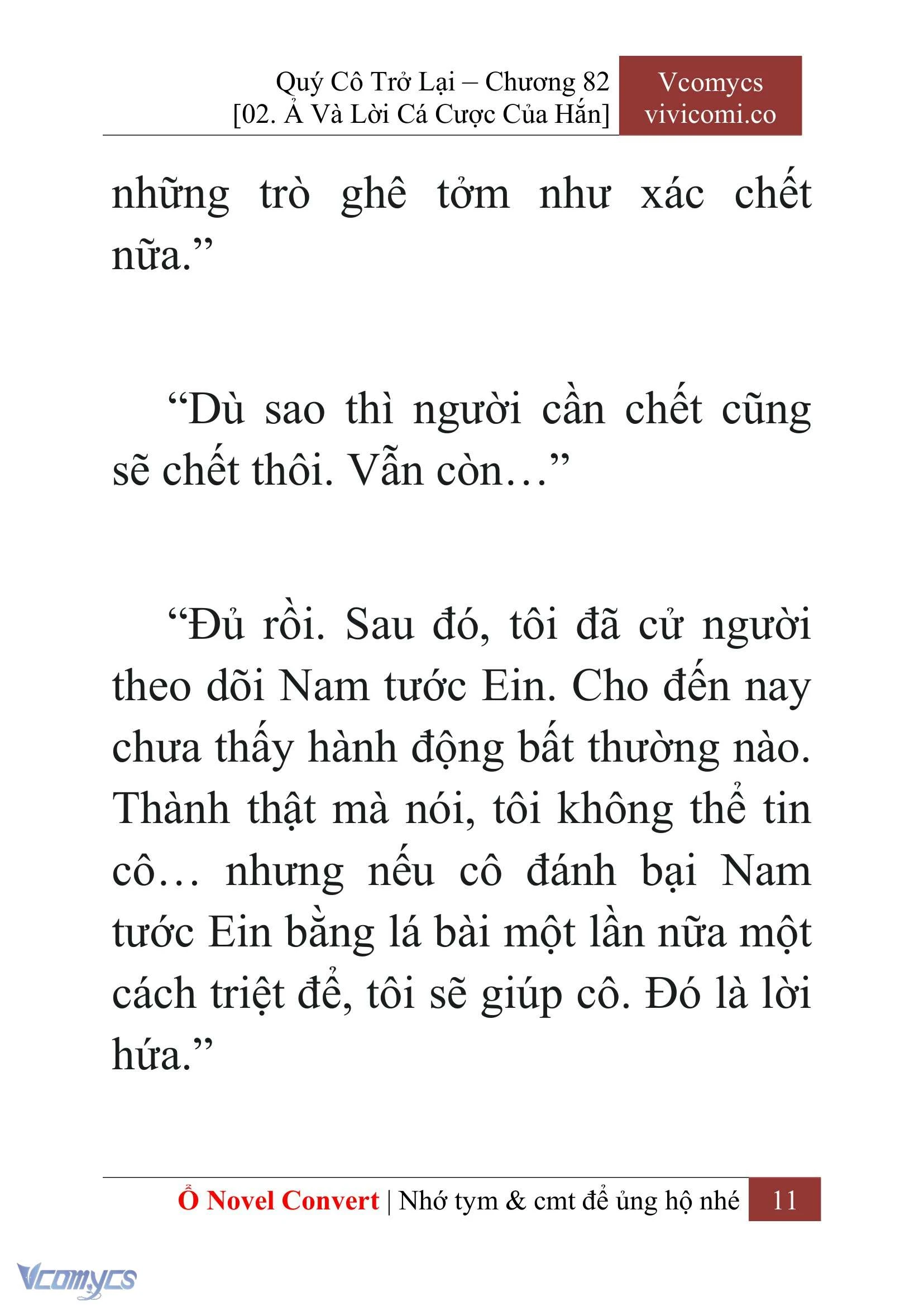 [Novel] Quý Cô Trở Lại Chapter  82 - 13