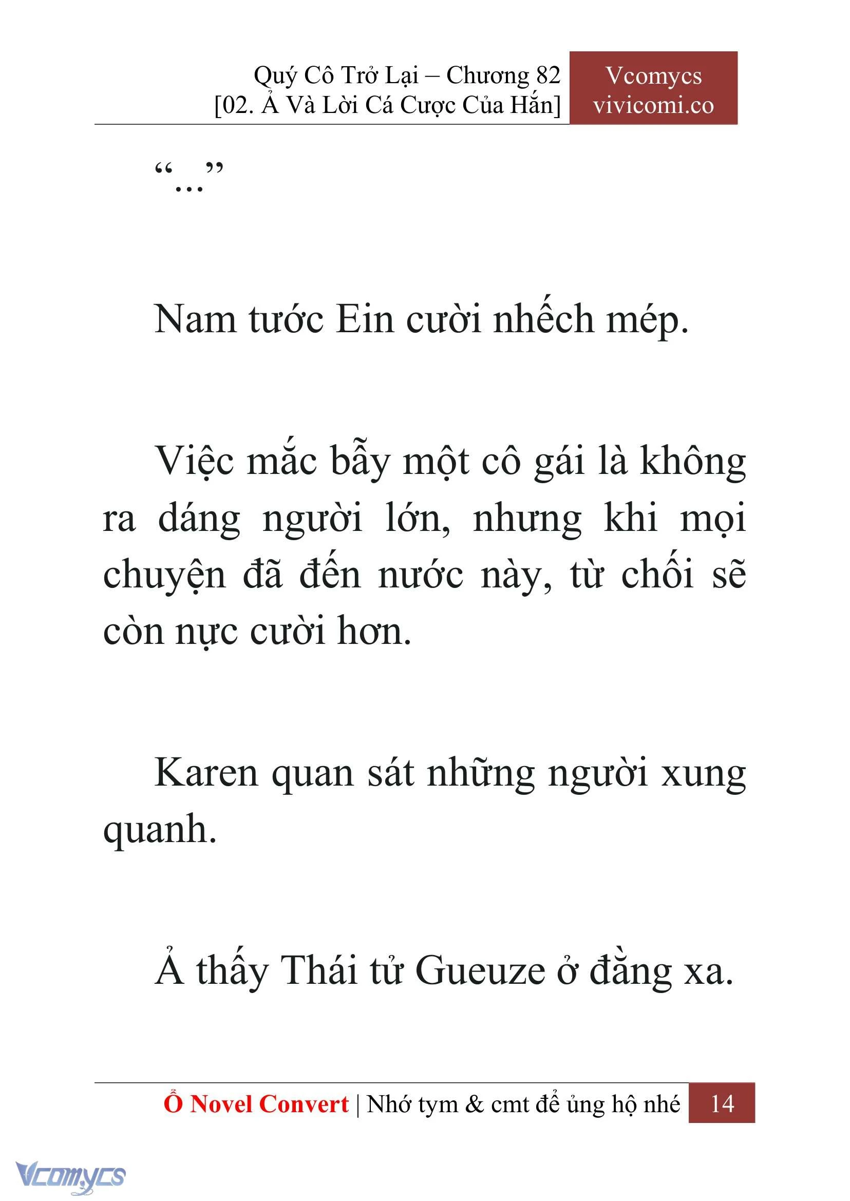 [Novel] Quý Cô Trở Lại Chapter  82 - 16