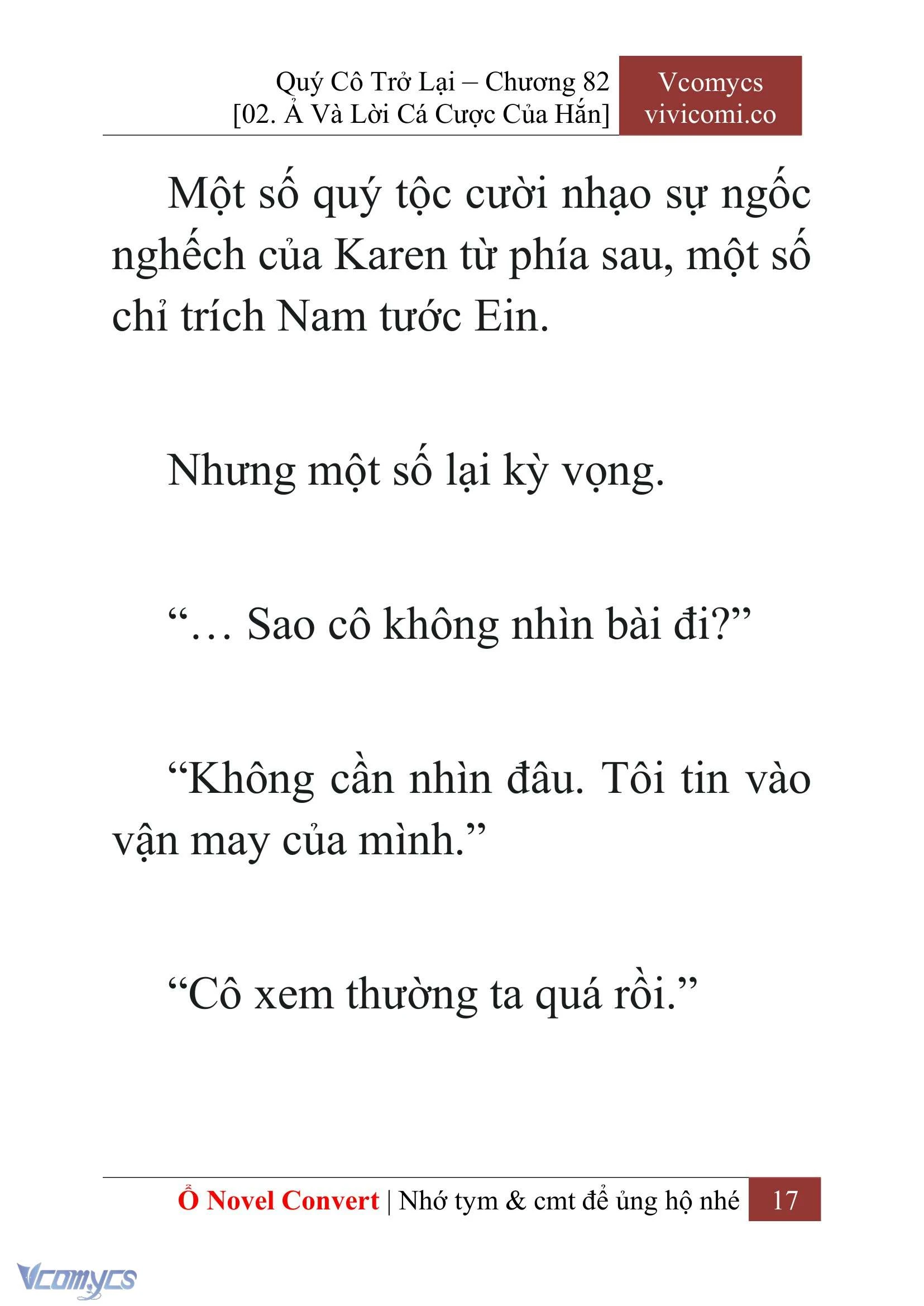 [Novel] Quý Cô Trở Lại Chapter  82 - 19